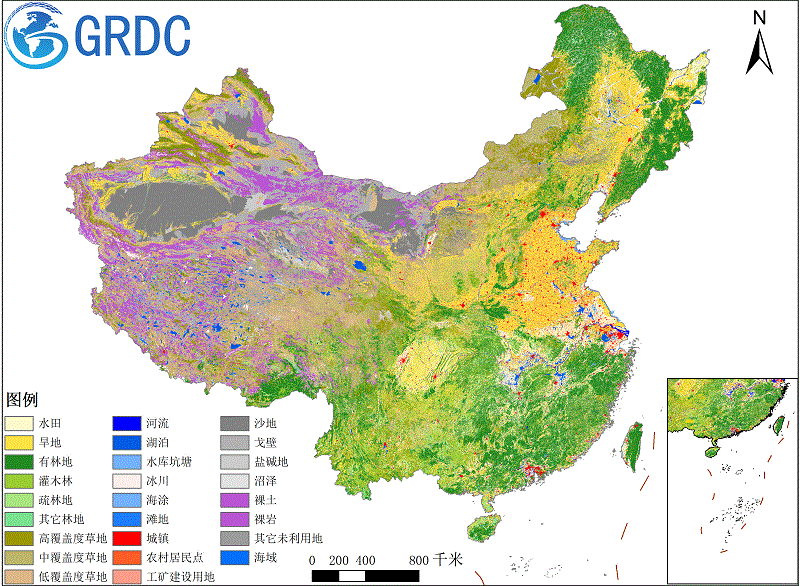 1985-1990年中国30米分辨率土地利用遥感监测空间分布数据