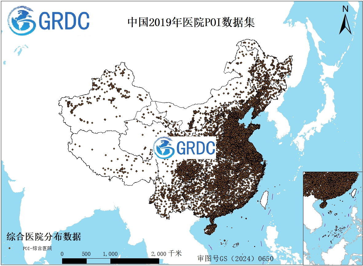 2019年全国医院分布（动物、整形、专科、综合）