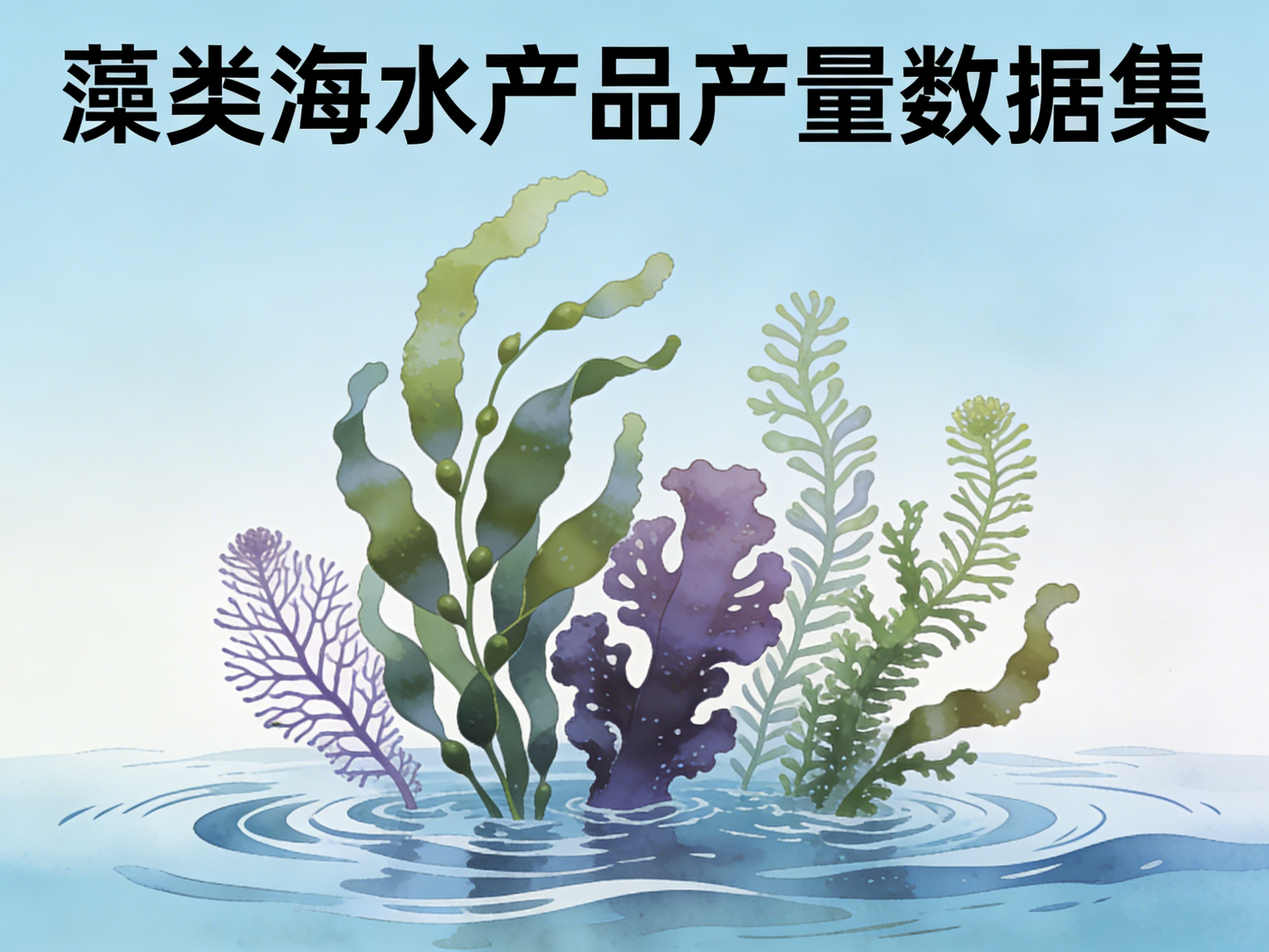 1978年-2024年中国藻类海水产品产量数据集