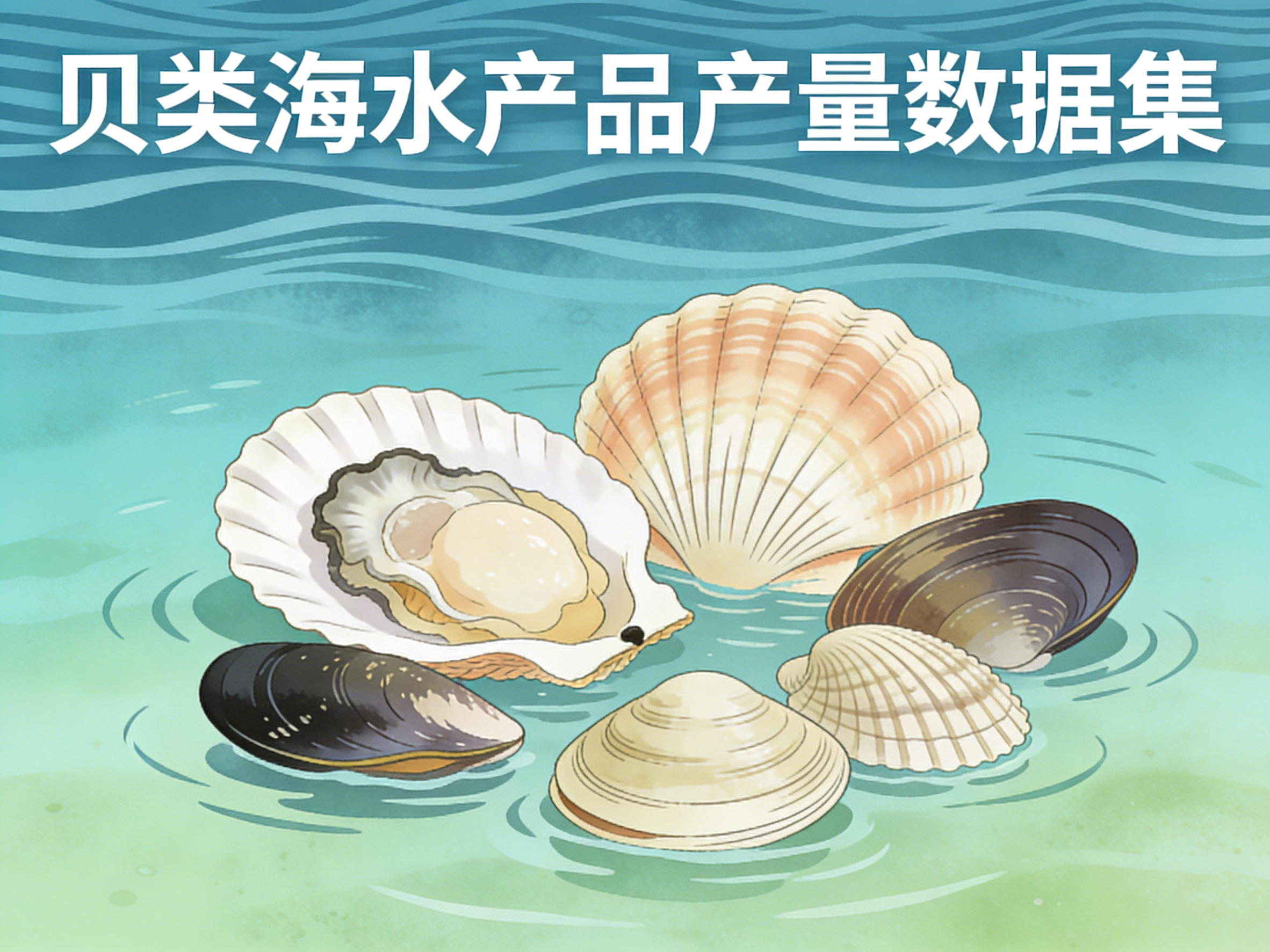 1978年-2024年中国贝类海水产品产量数据集