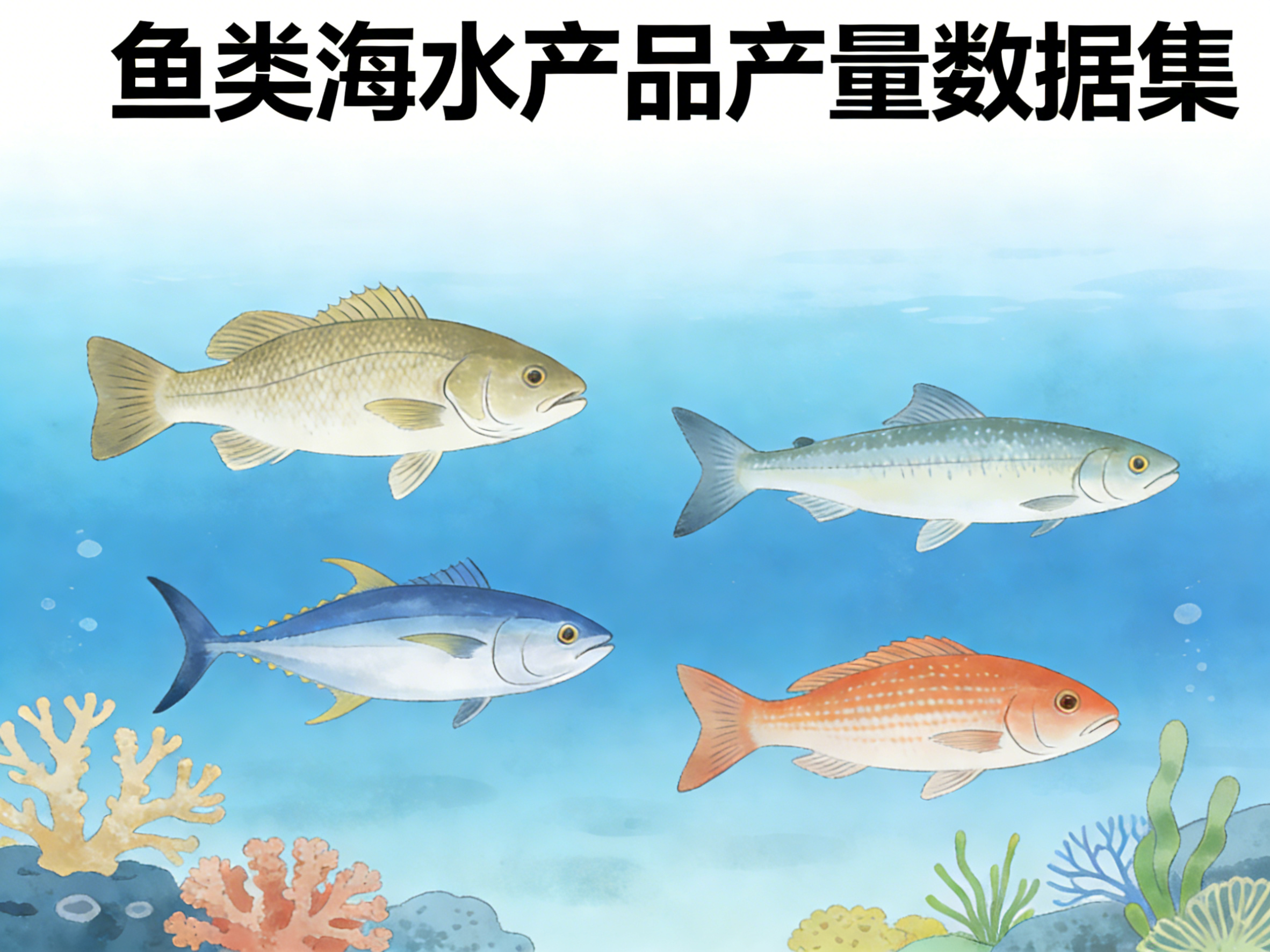1978年-2024年中国鱼类海水产品产量数据集