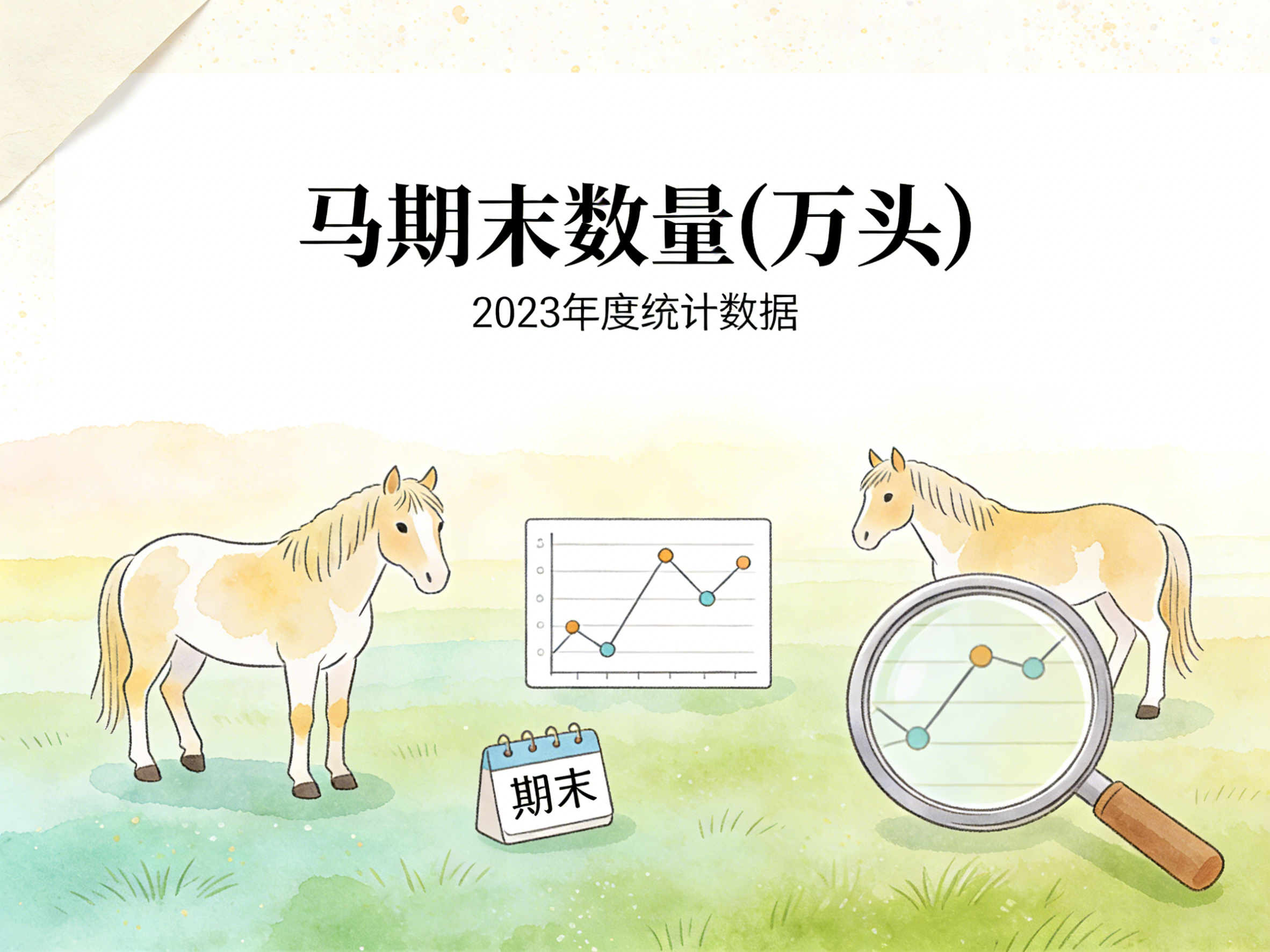 1978年-2024年中国马期末数量数据集