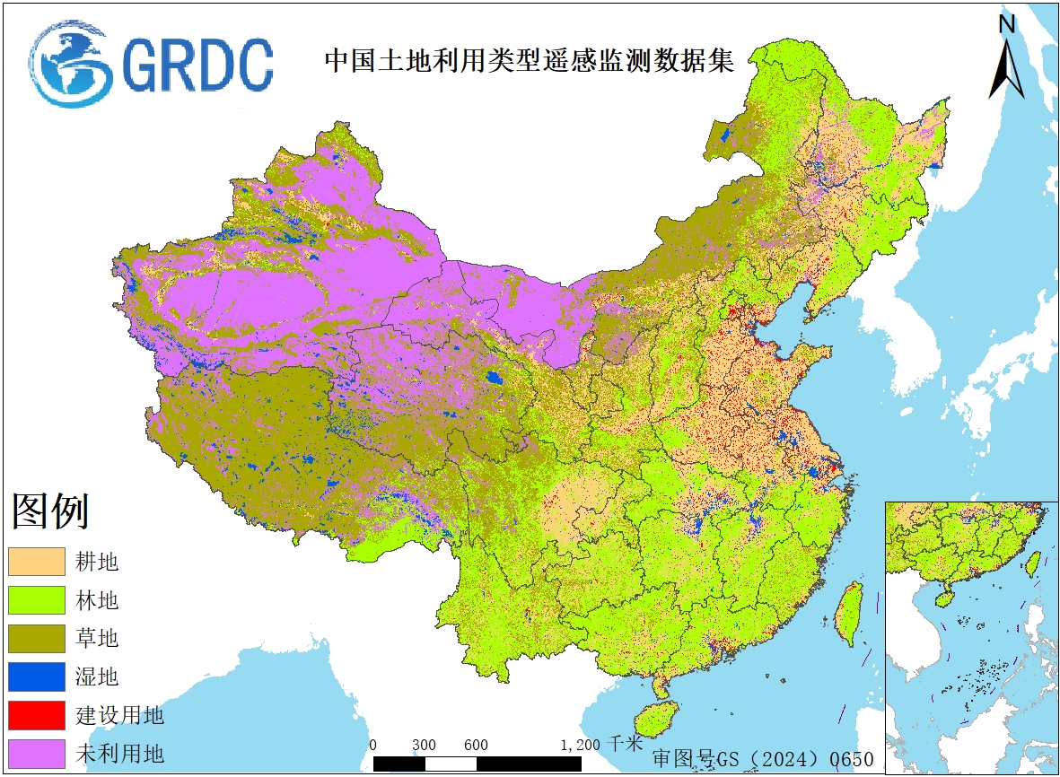 1985-2025年中国土地利用数据（LUCC一级分类）