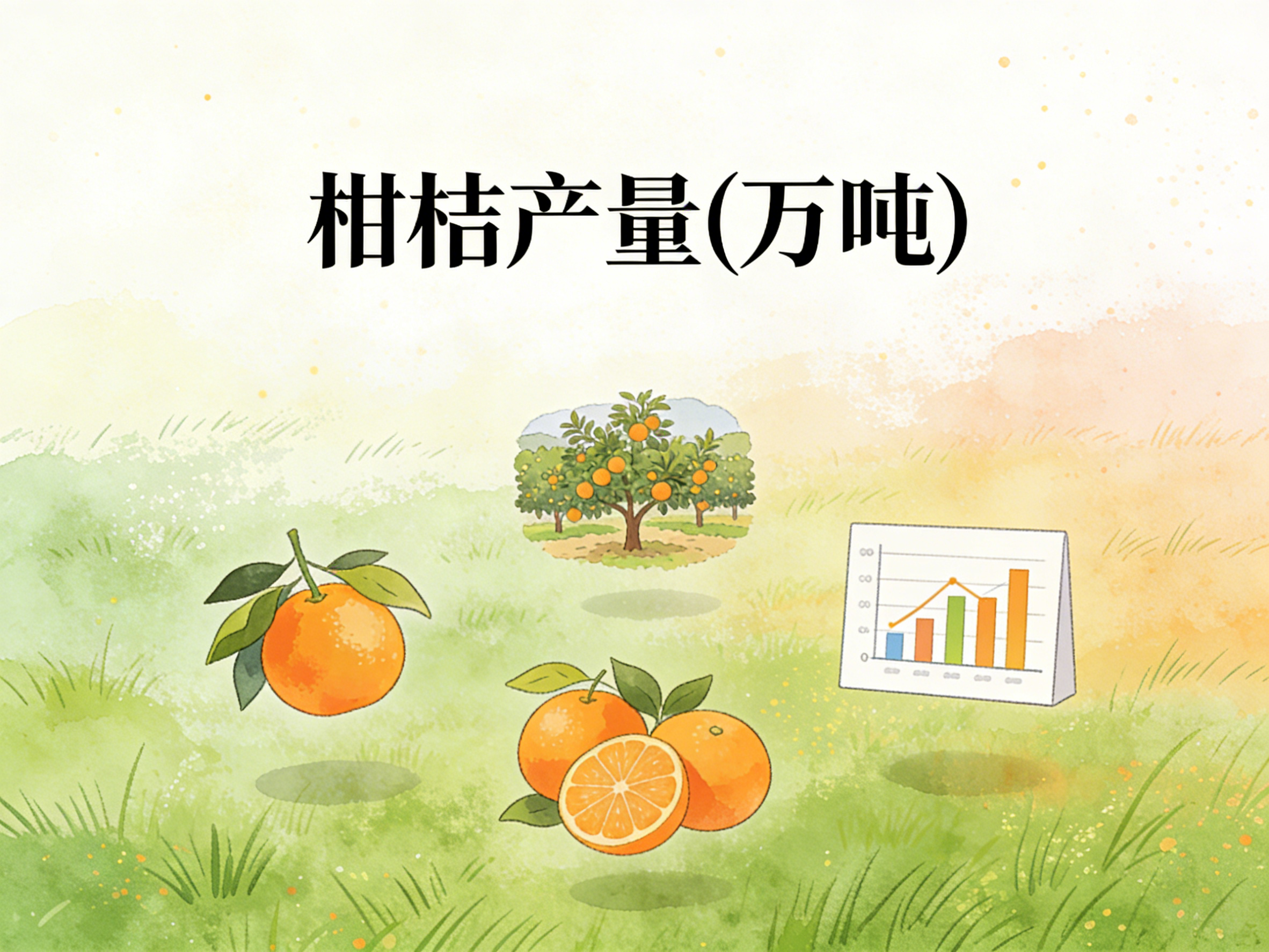 1978年-2024年中国柑桔产量数据集