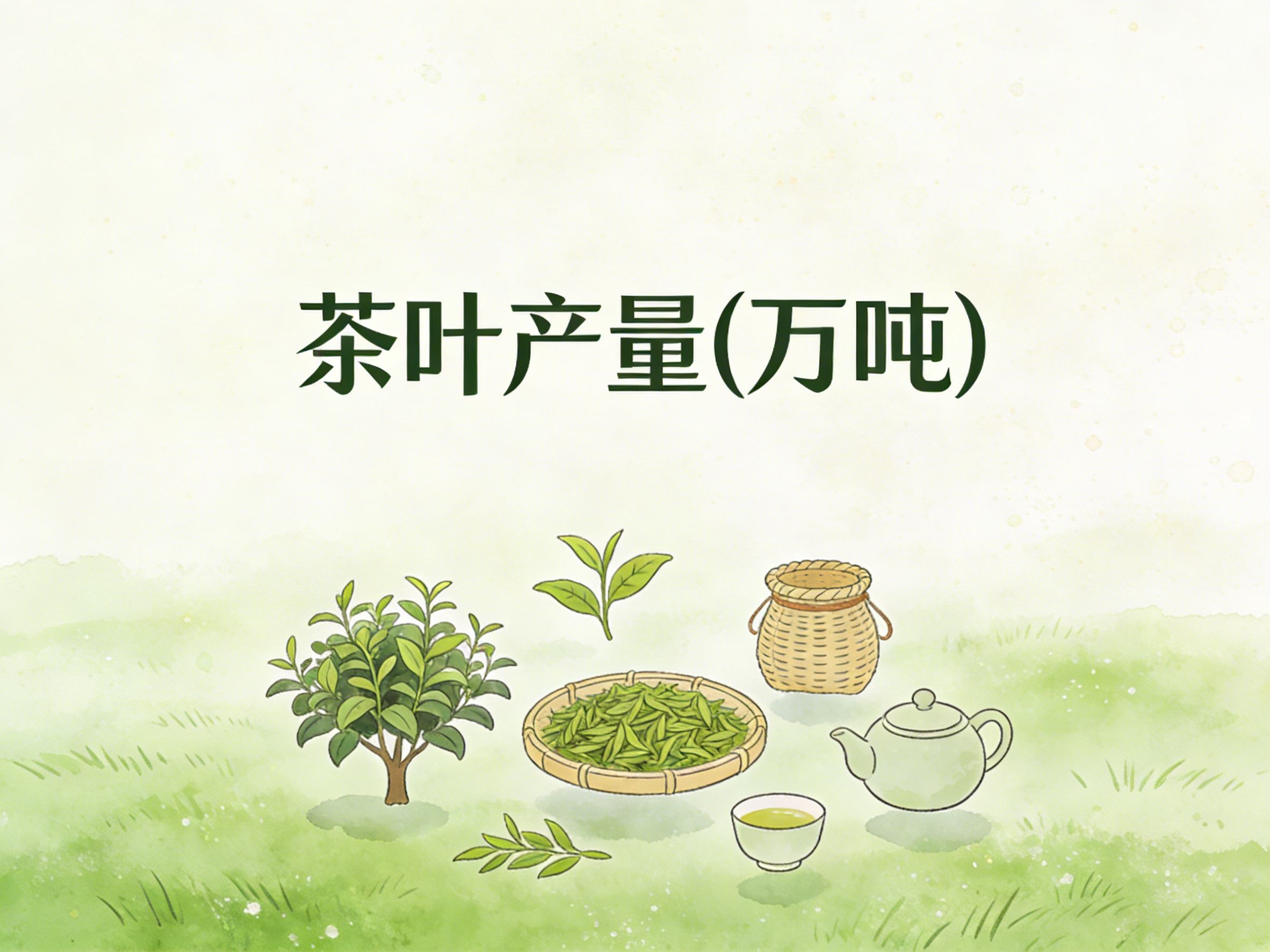 1978年-2024年中国茶叶产量数据集