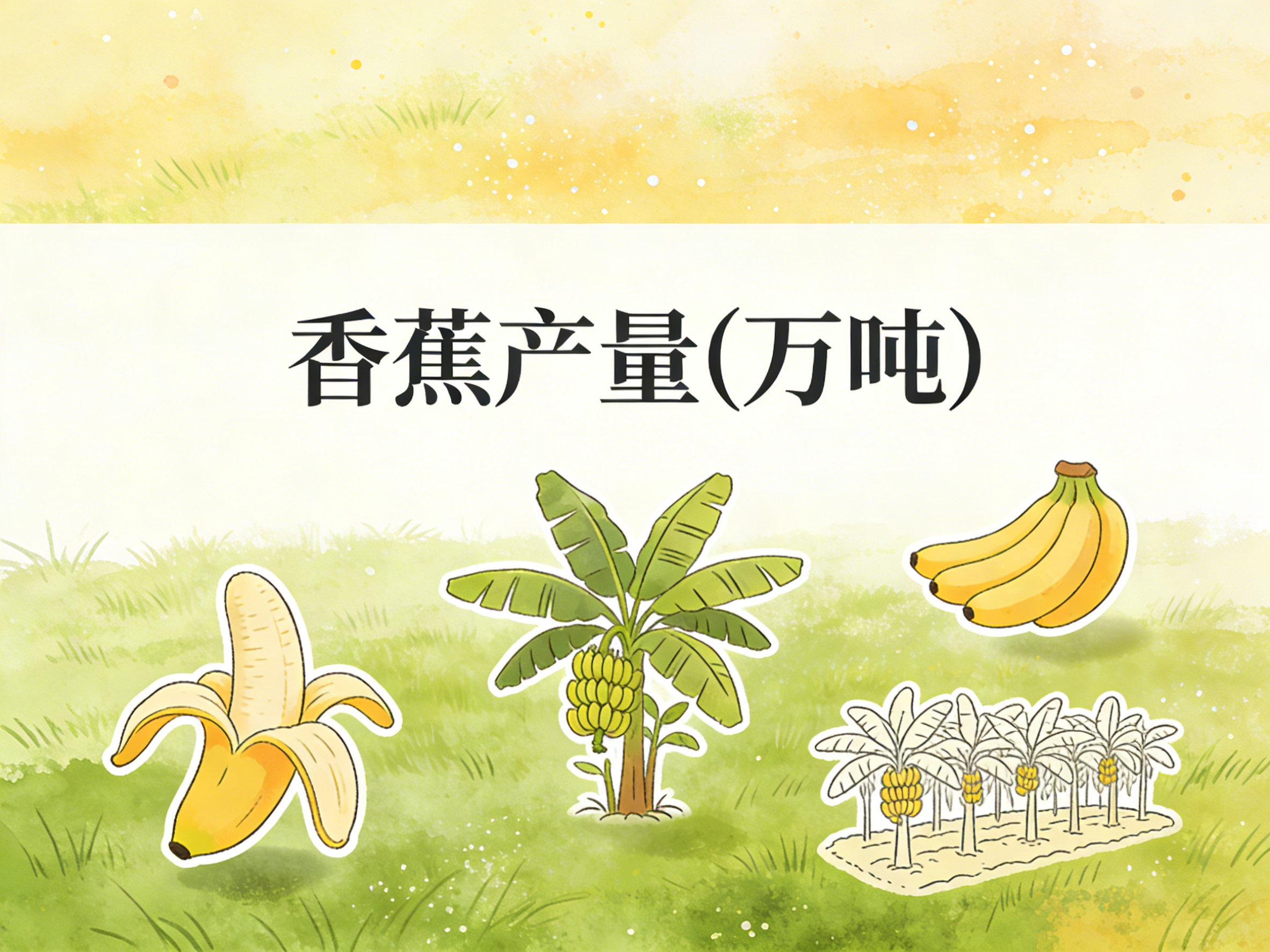 1978年-2024年中国香蕉产量数据集
