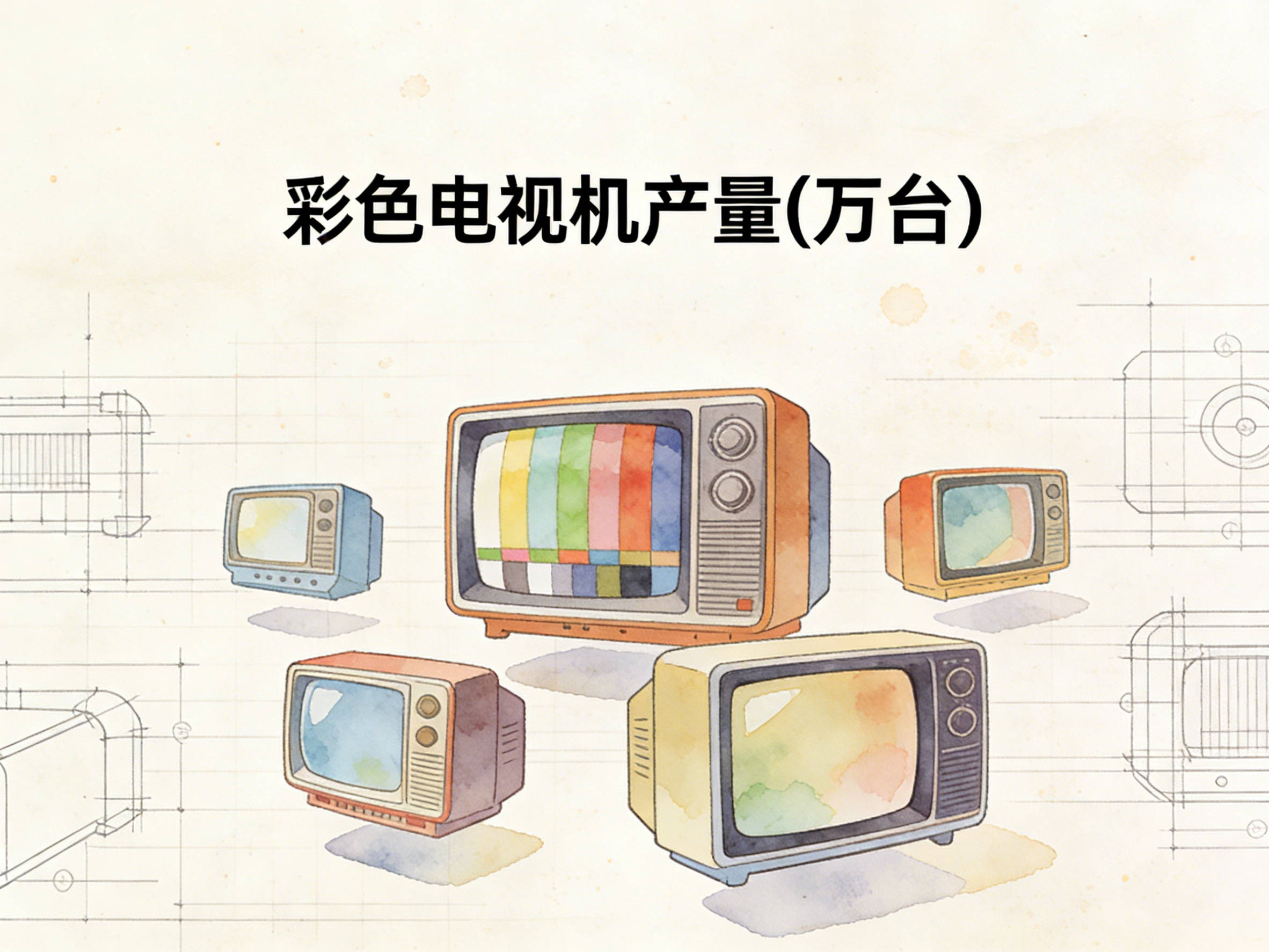 1978年-2024年中国彩色电视机产量数据集