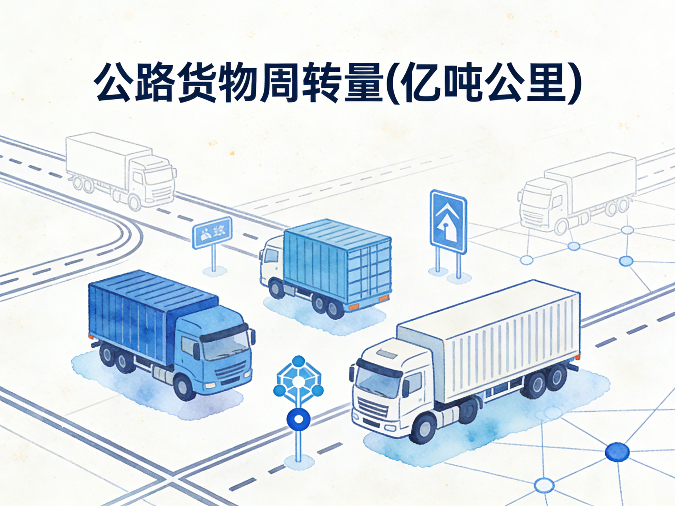 1979年-2024年中国公路货物周转量数据集