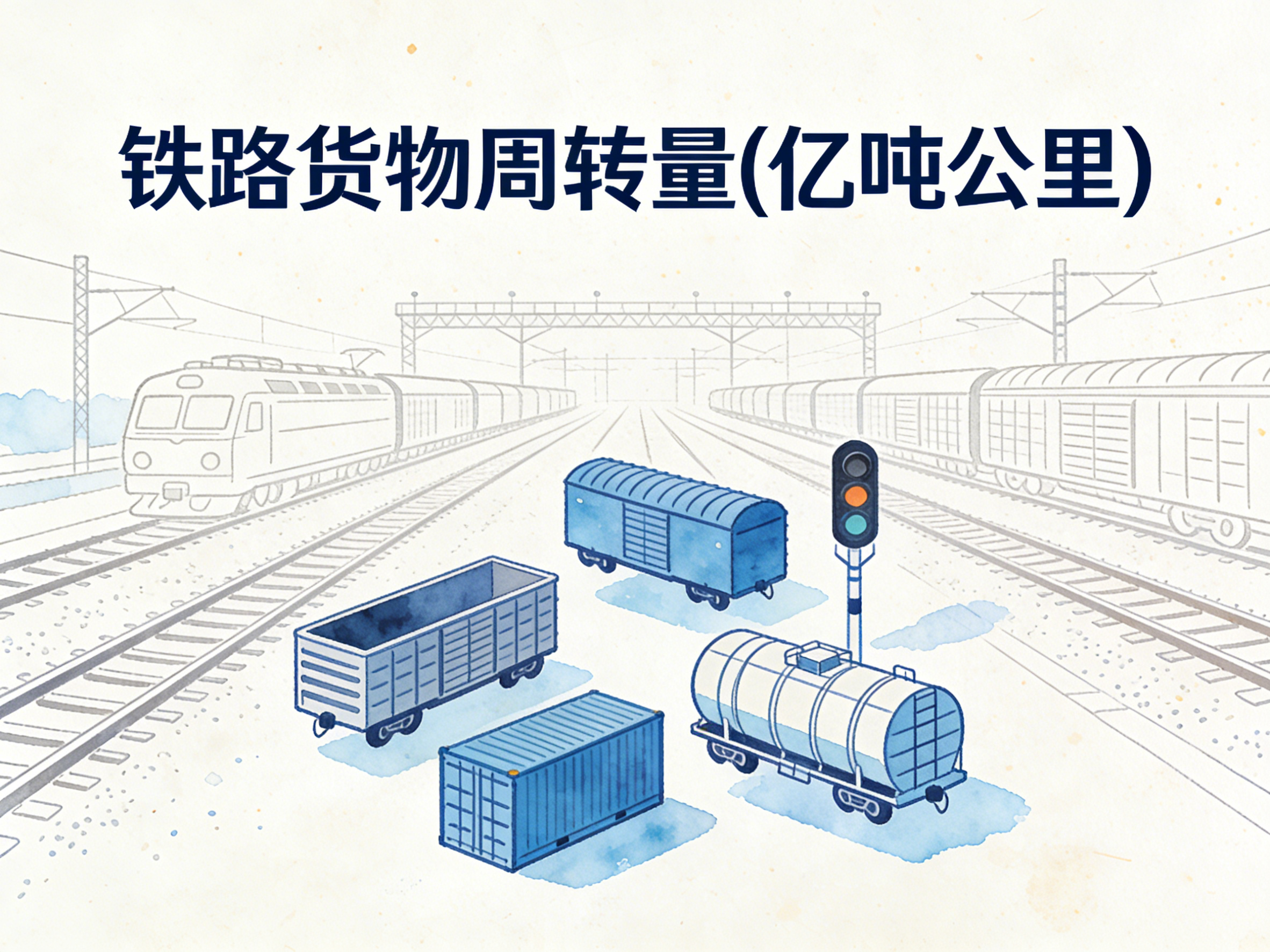 1979年-2024年中国铁路货物周转量数据集