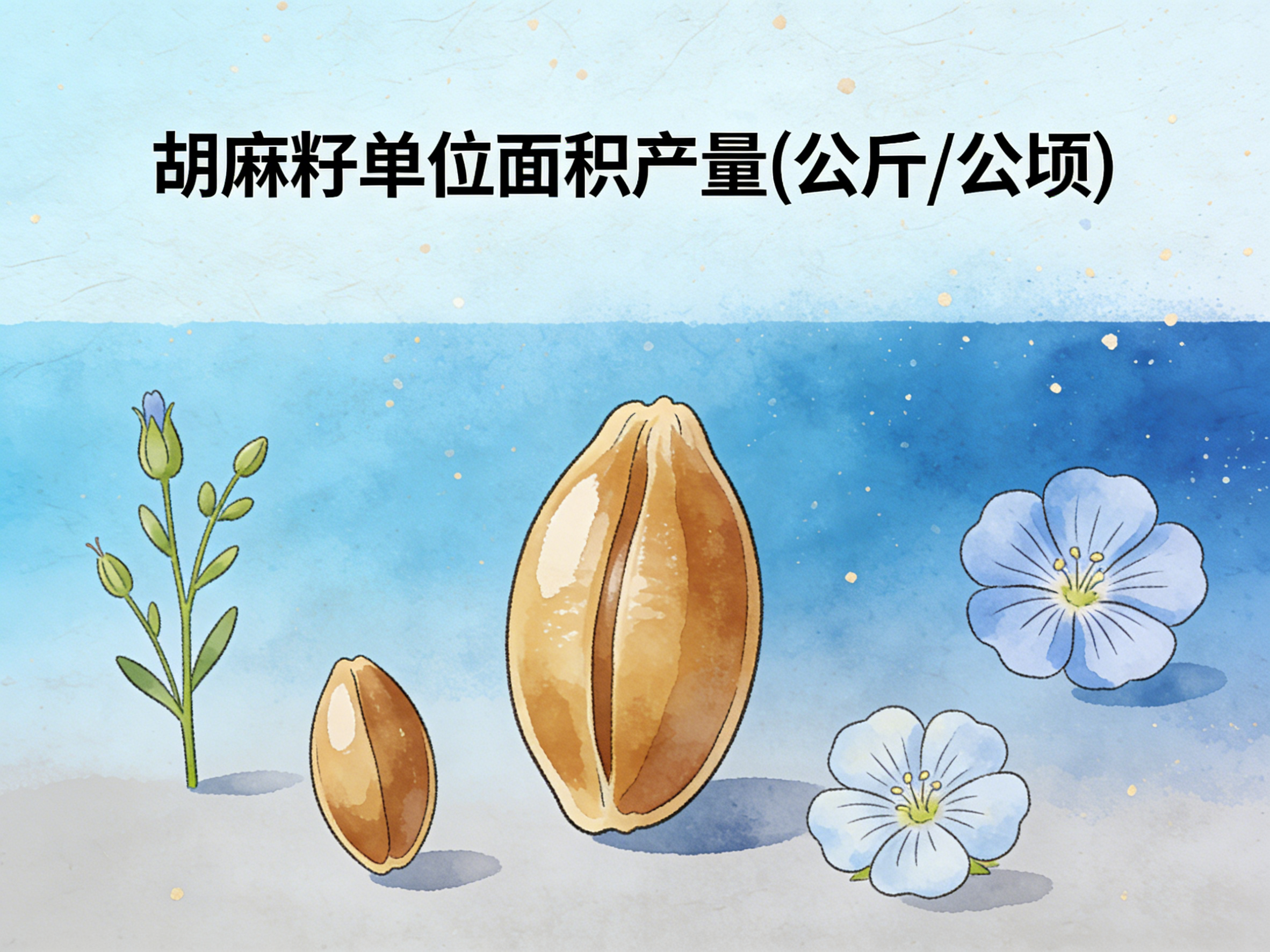 1978年-2022年中国胡麻籽单位面积产量数据集