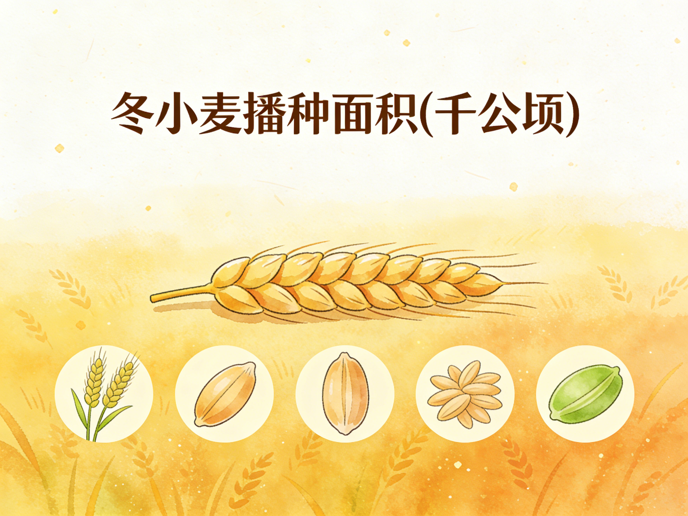 1978年-2022年中国冬小麦播种面积数据集