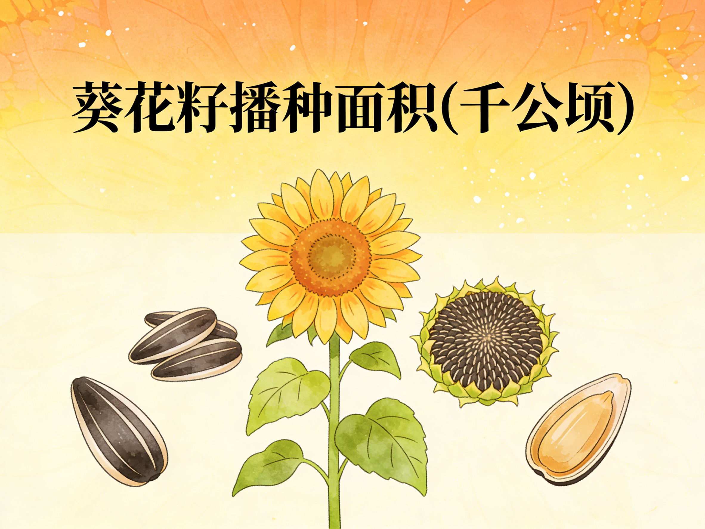 1978年-2022年中国葵花籽播种面积数据集