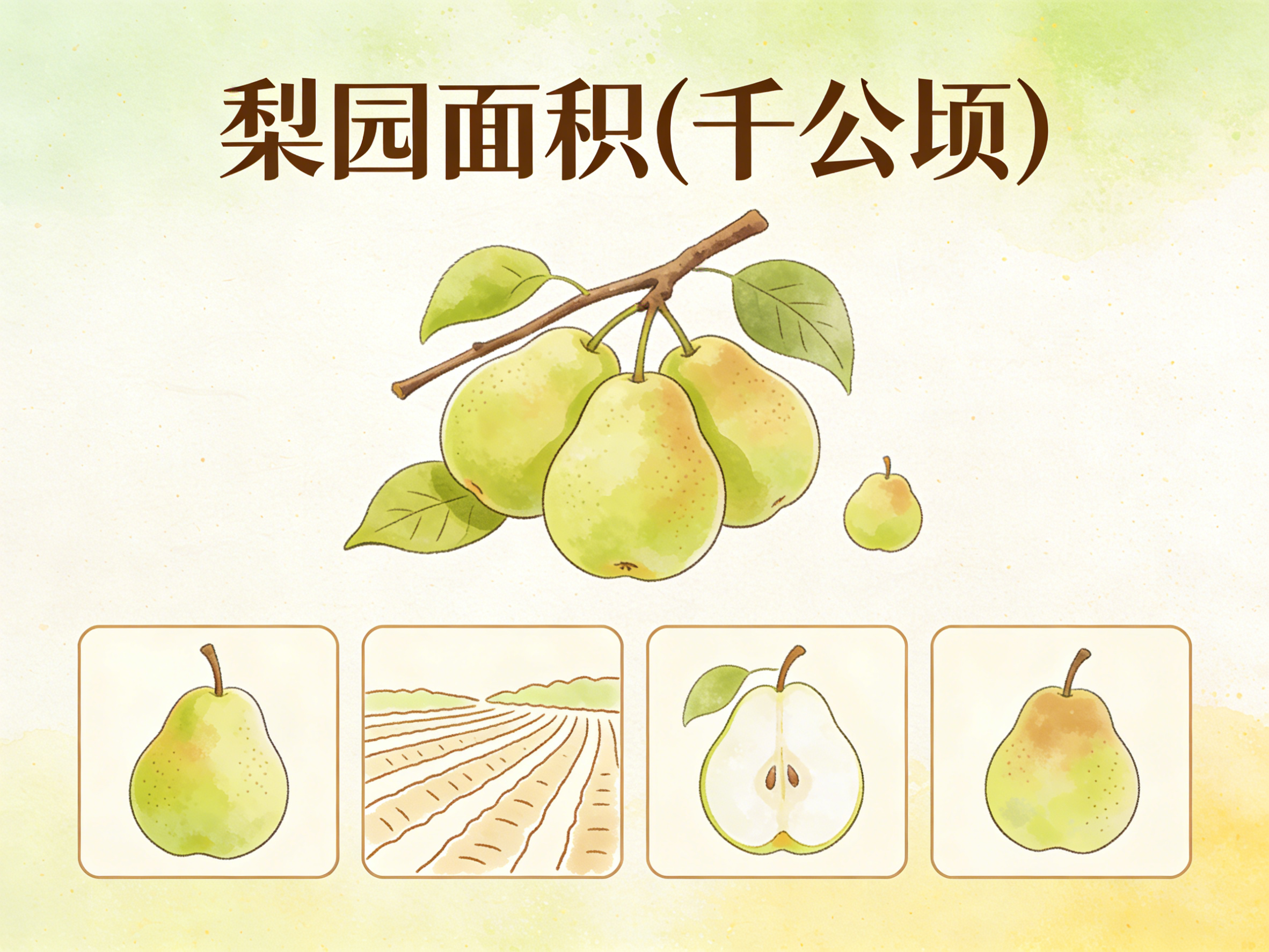 1978年-2022年中国梨园面积数据集