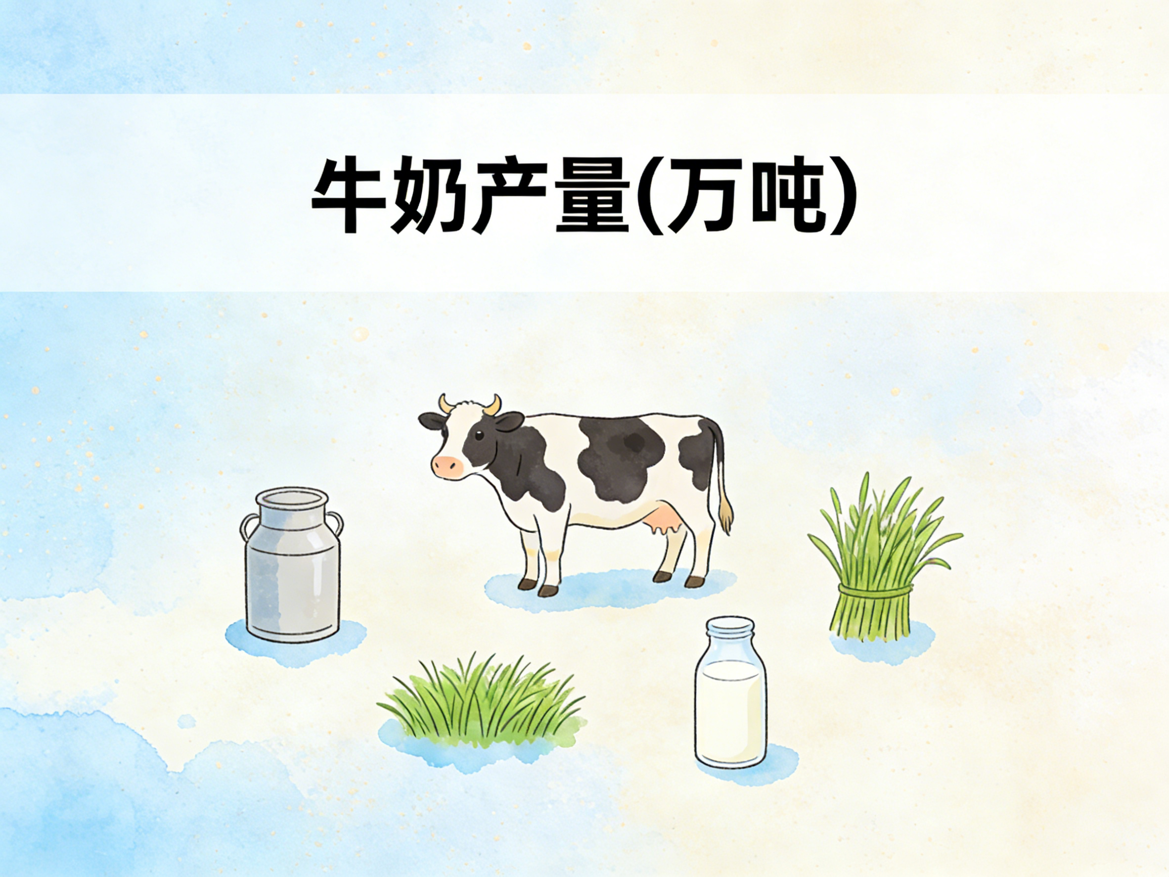 1980年-2024年中国牛奶产量数据集