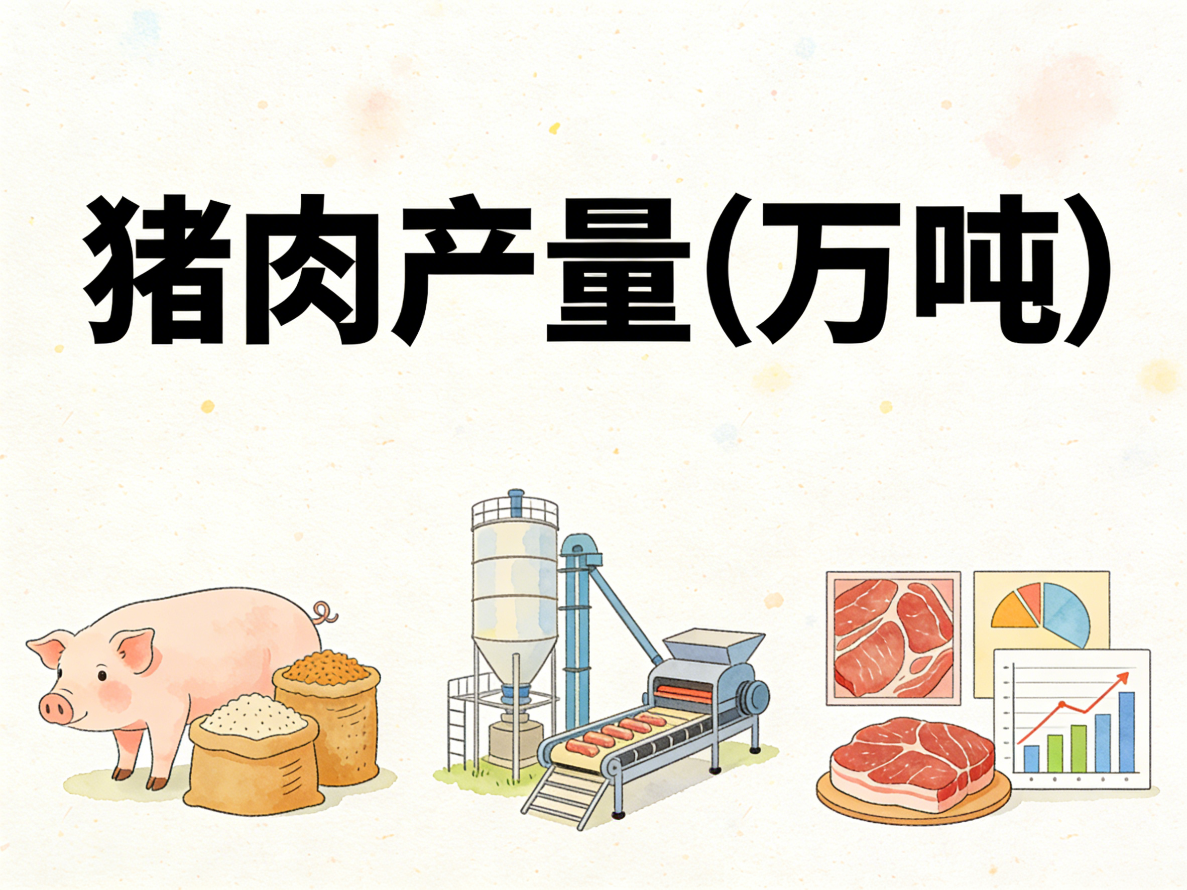 1980年-2024年中国猪肉产量数据集