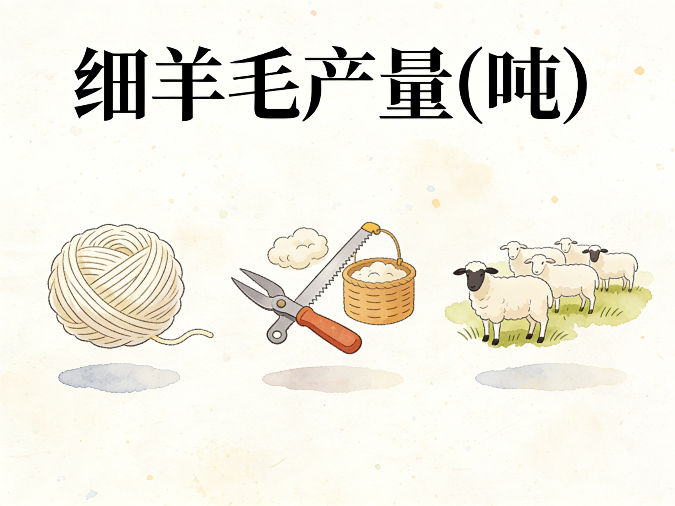 1980年-2024年中国细羊毛产量数据集