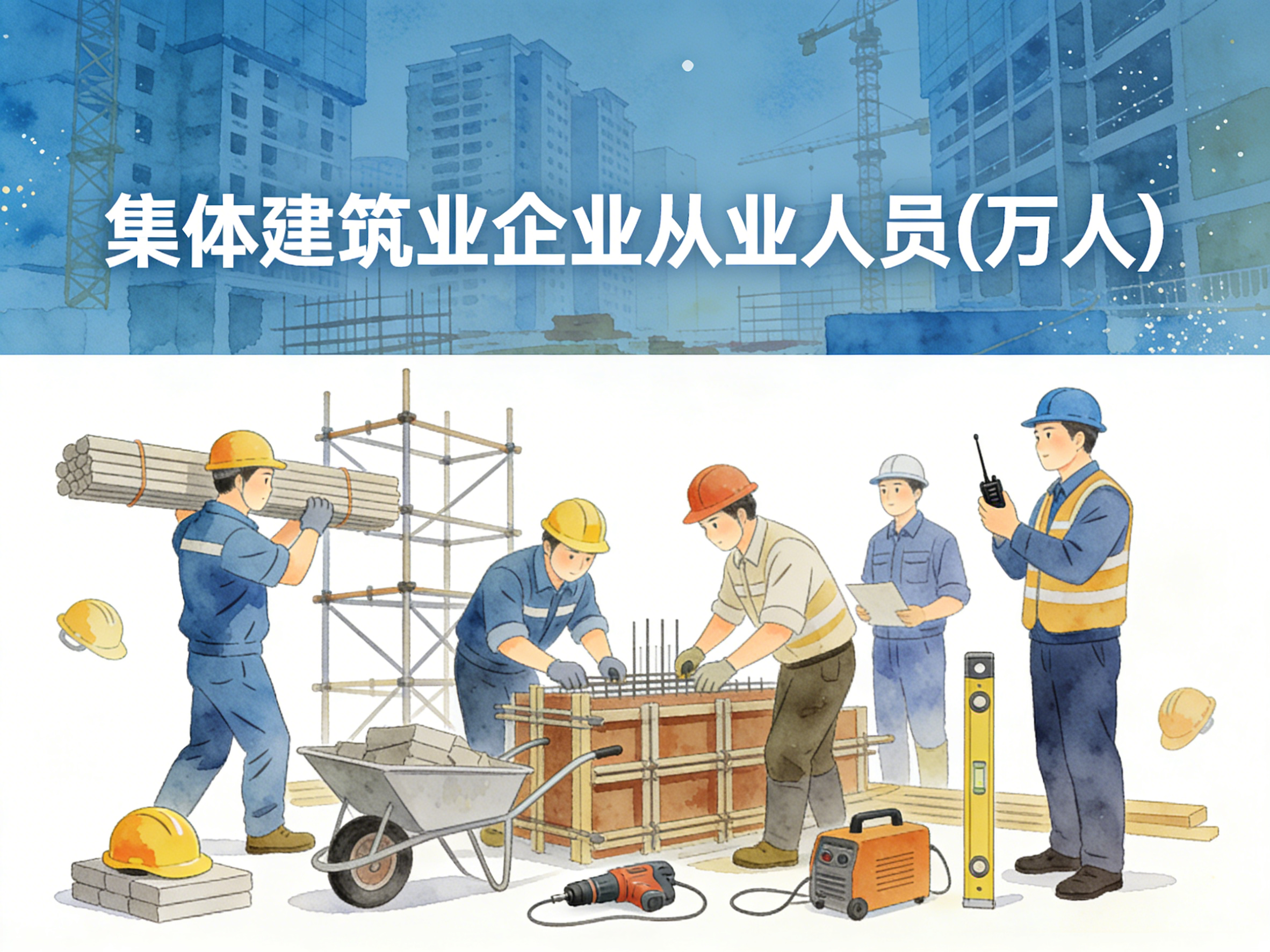 1978年-2022年中国集体建筑业企业从业人员数据集