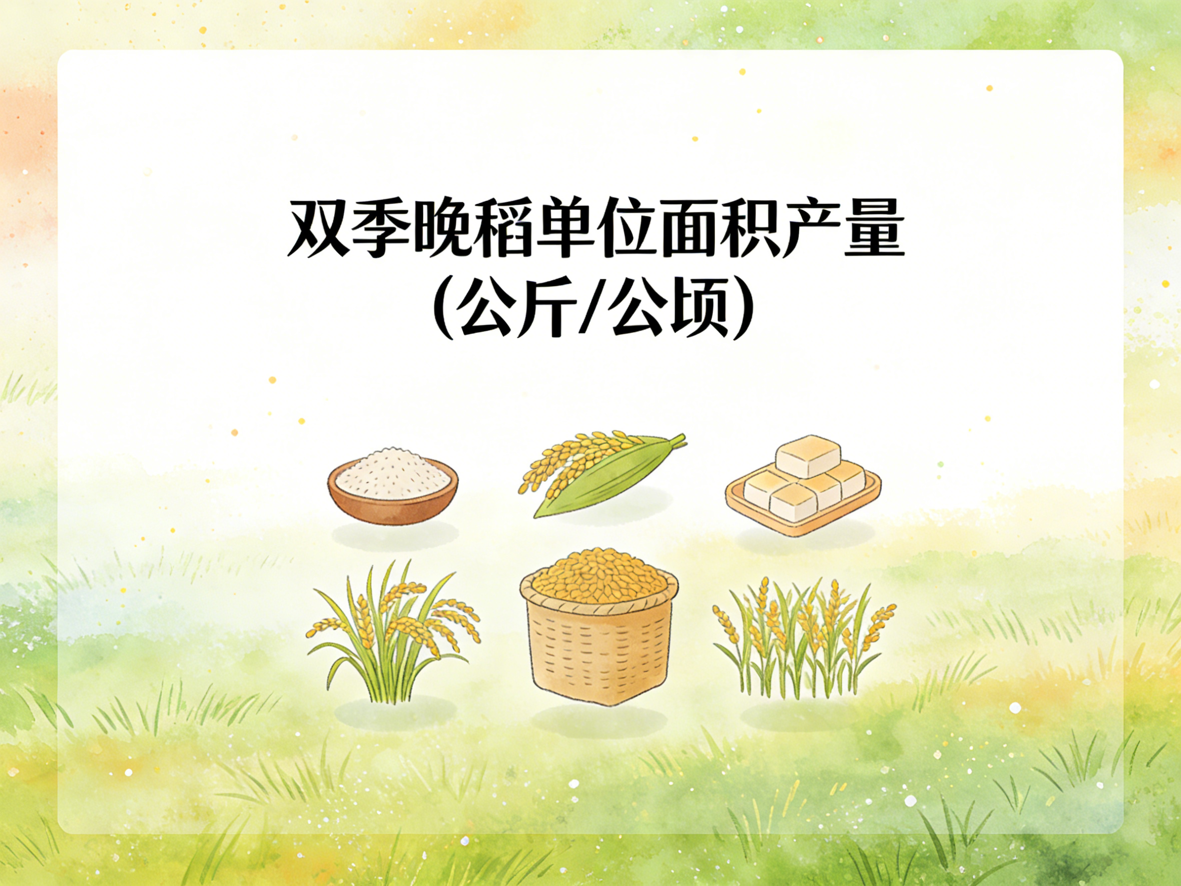 1980年-2022年中国双季晚稻单位面积产量数据集