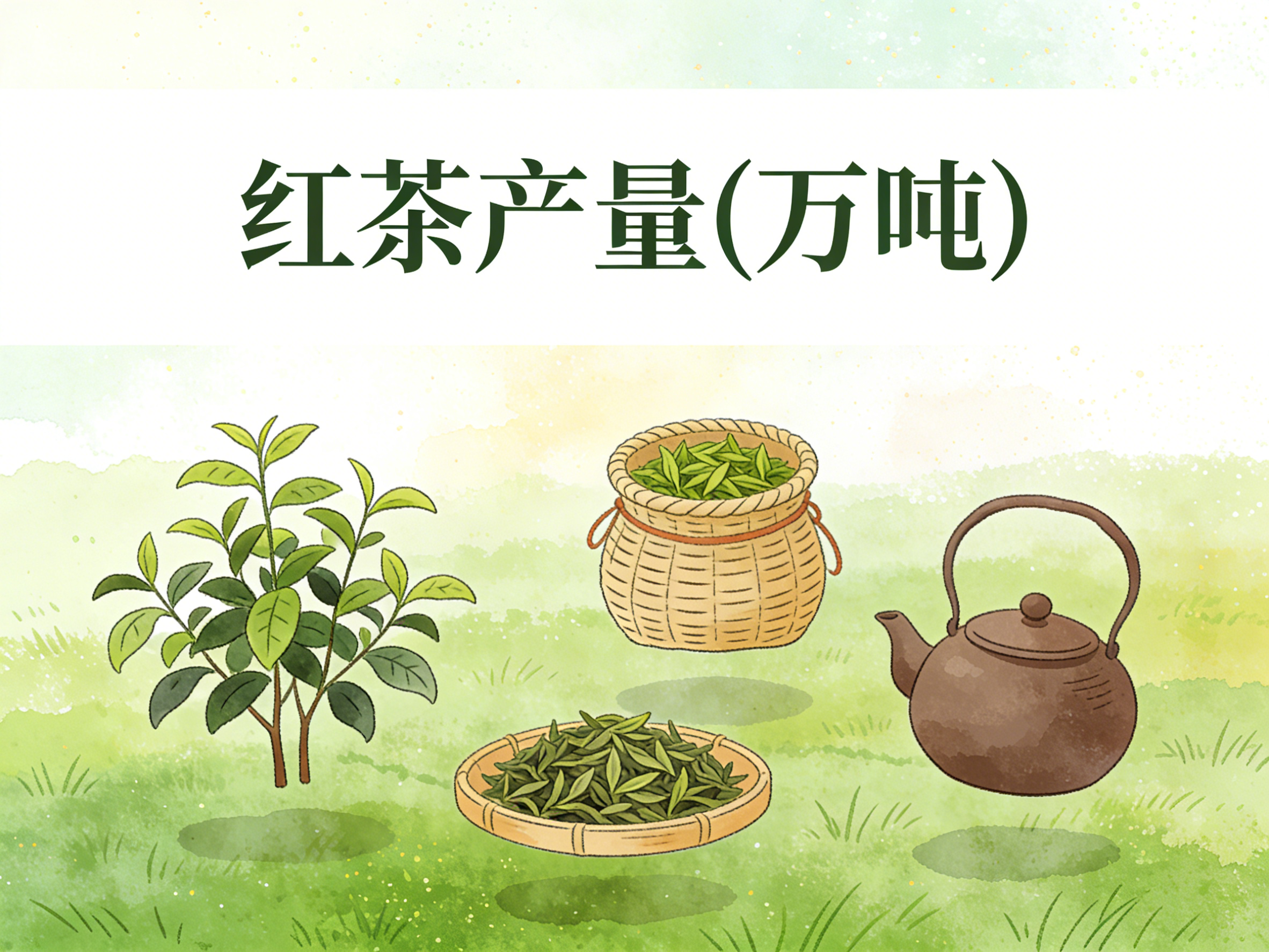 1978年-2022年中国红茶产量数据集