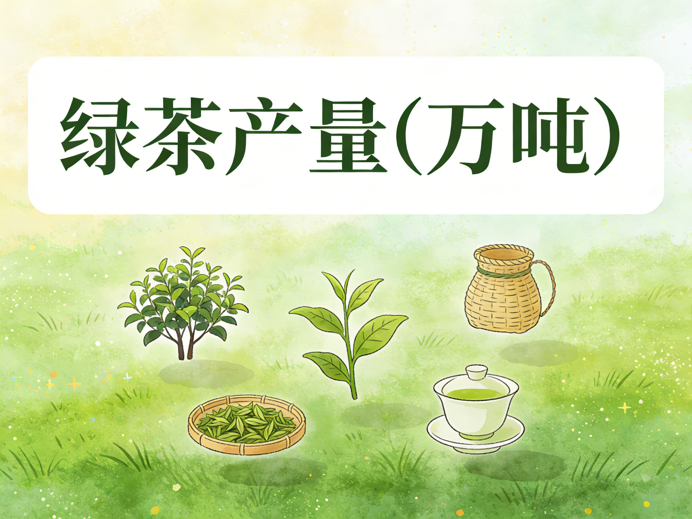 1980年-2022年中国绿茶产量数据集