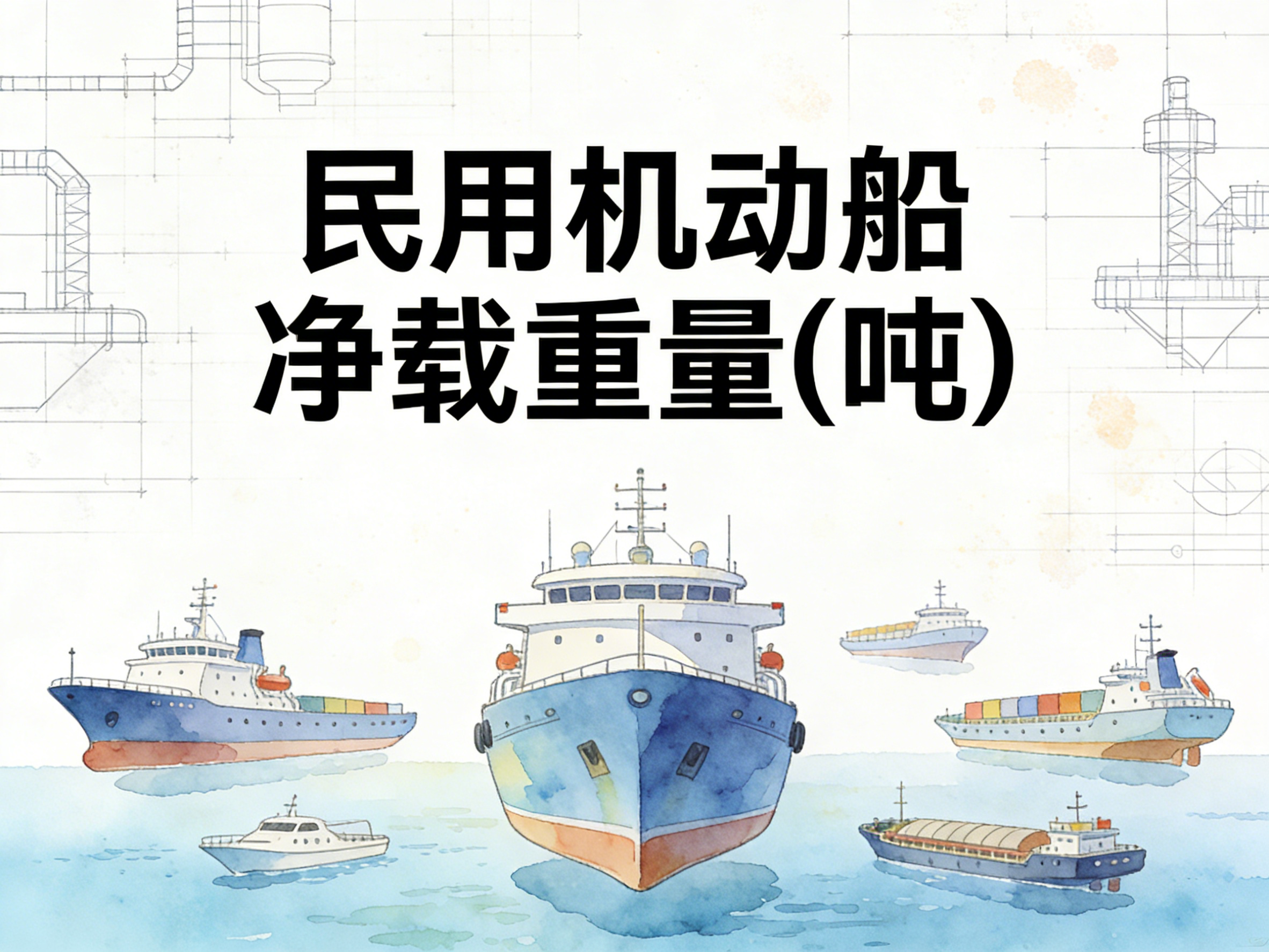 1982年-2024年中国民用机动船净载重量数据集