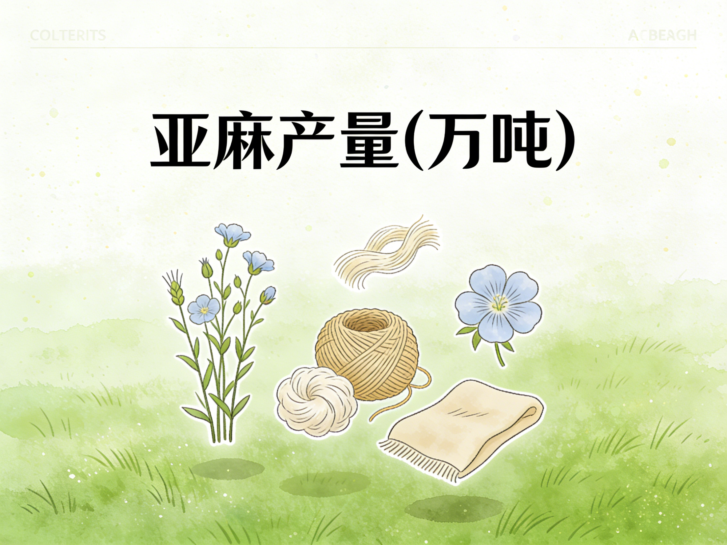 1978年-2018年中国亚麻产量数据集