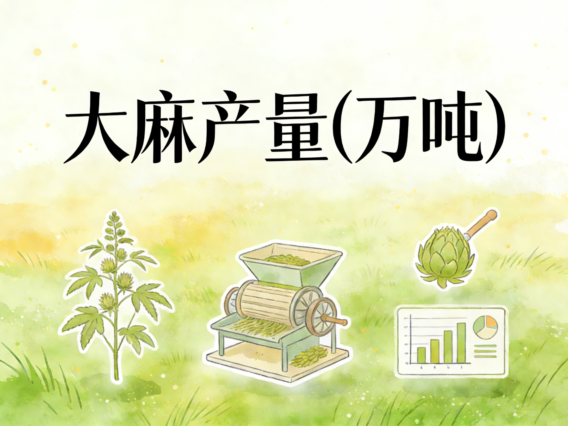1978年-2018年中国大麻产量数据集