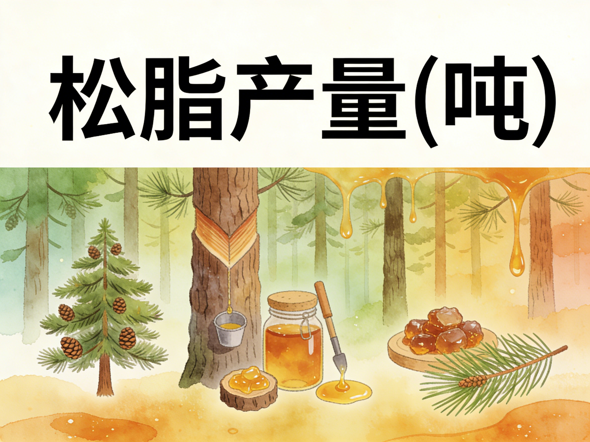 1978年-2018年中国松脂产量数据集