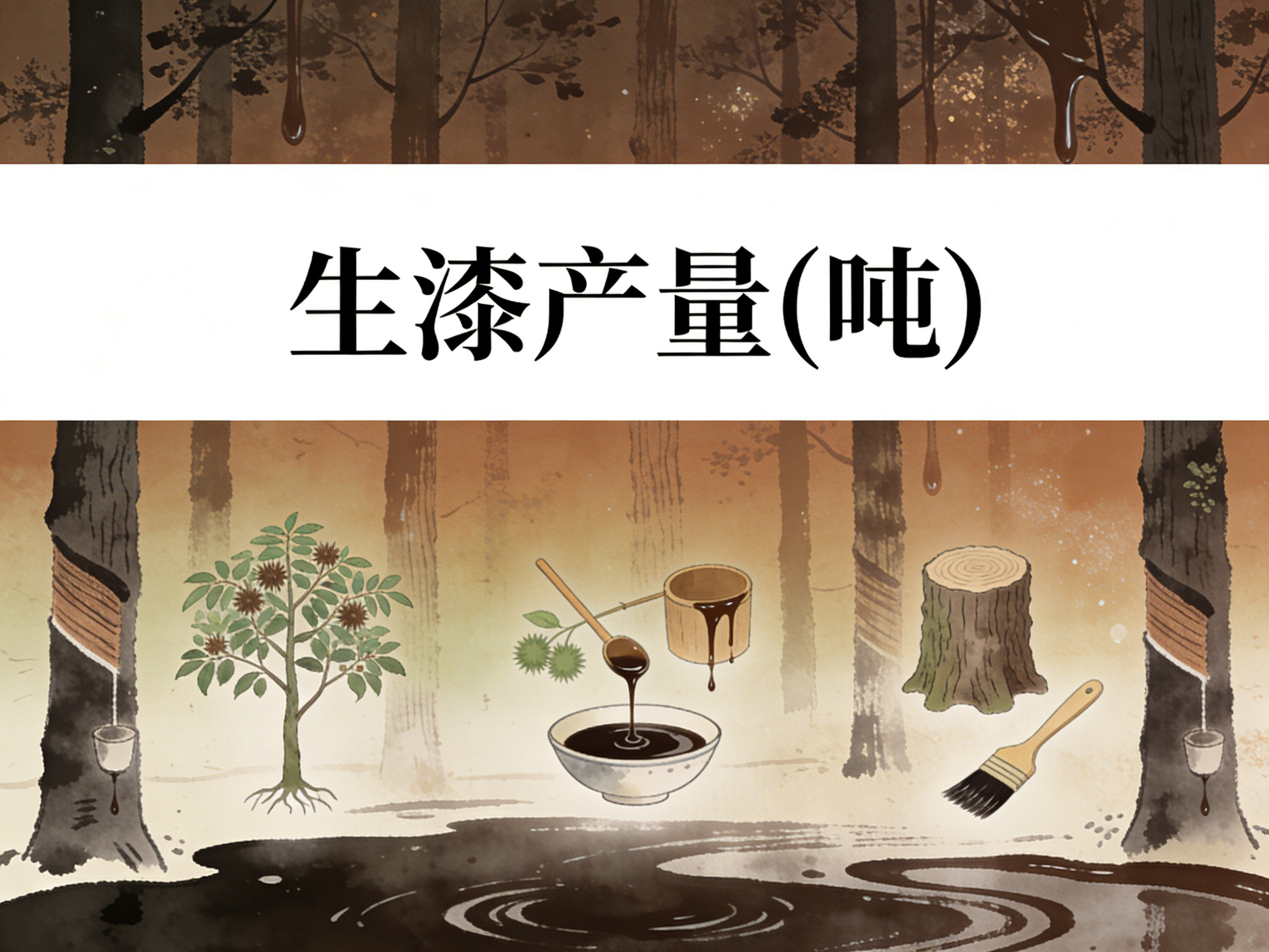 1978年-2018年中国生漆产量数据集