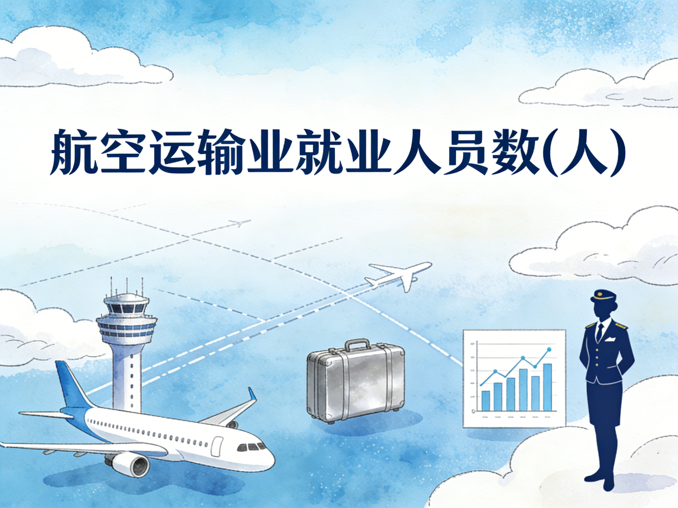 1985-2023年中国航空运输业就业人员数数据集