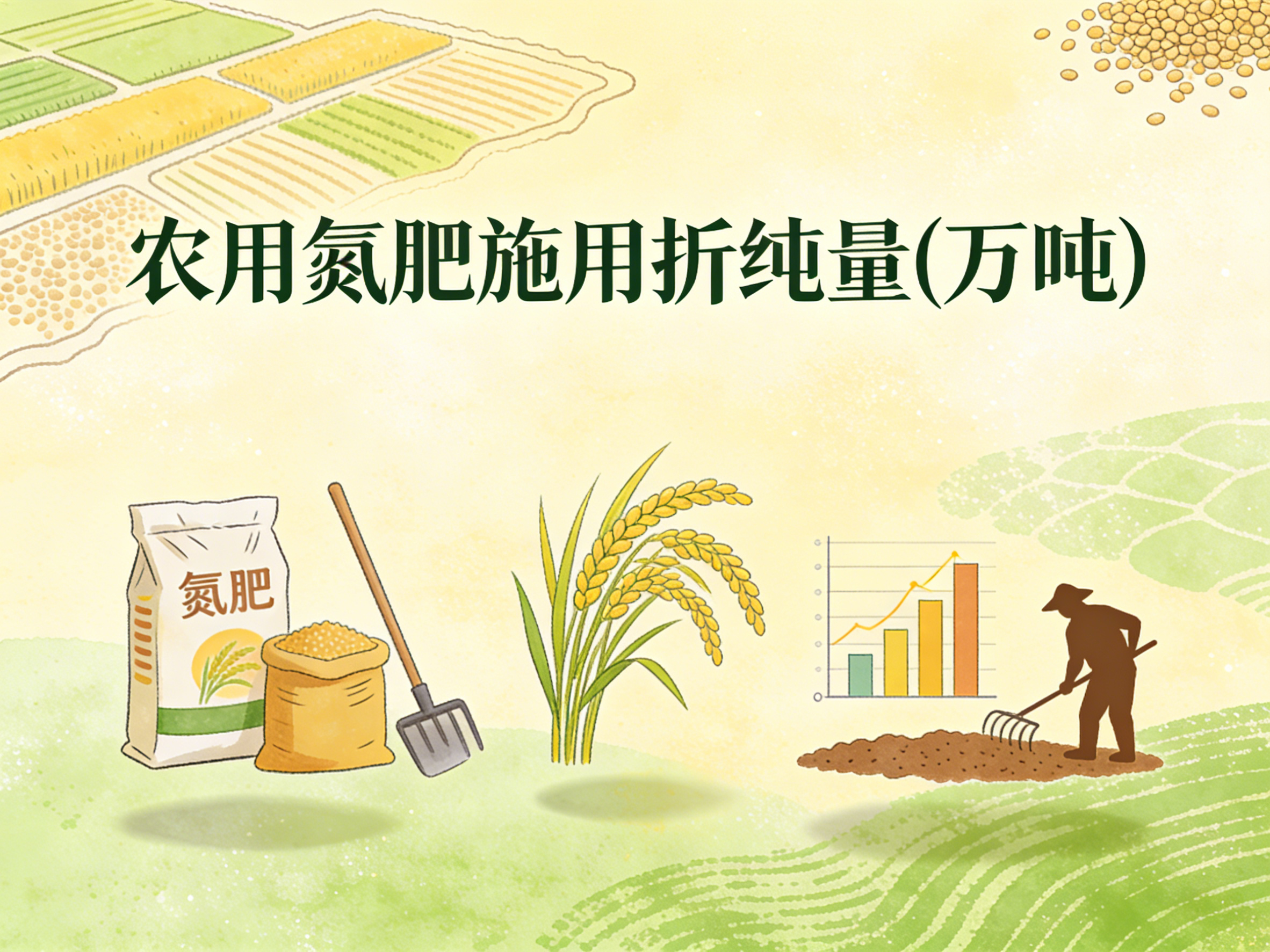 1987-2024年中国农用氮肥施用折纯量数据集