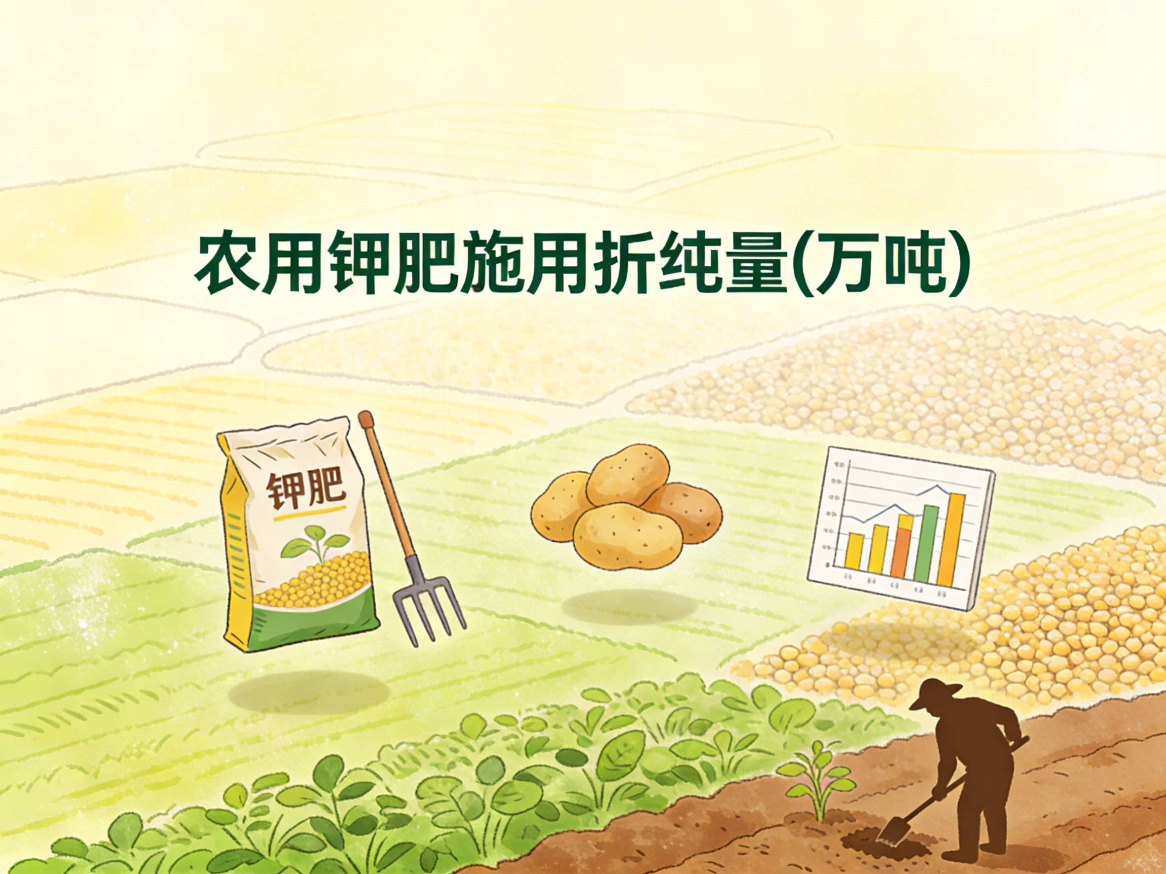 1987-2024年中国农用钾肥施用折纯量数据集