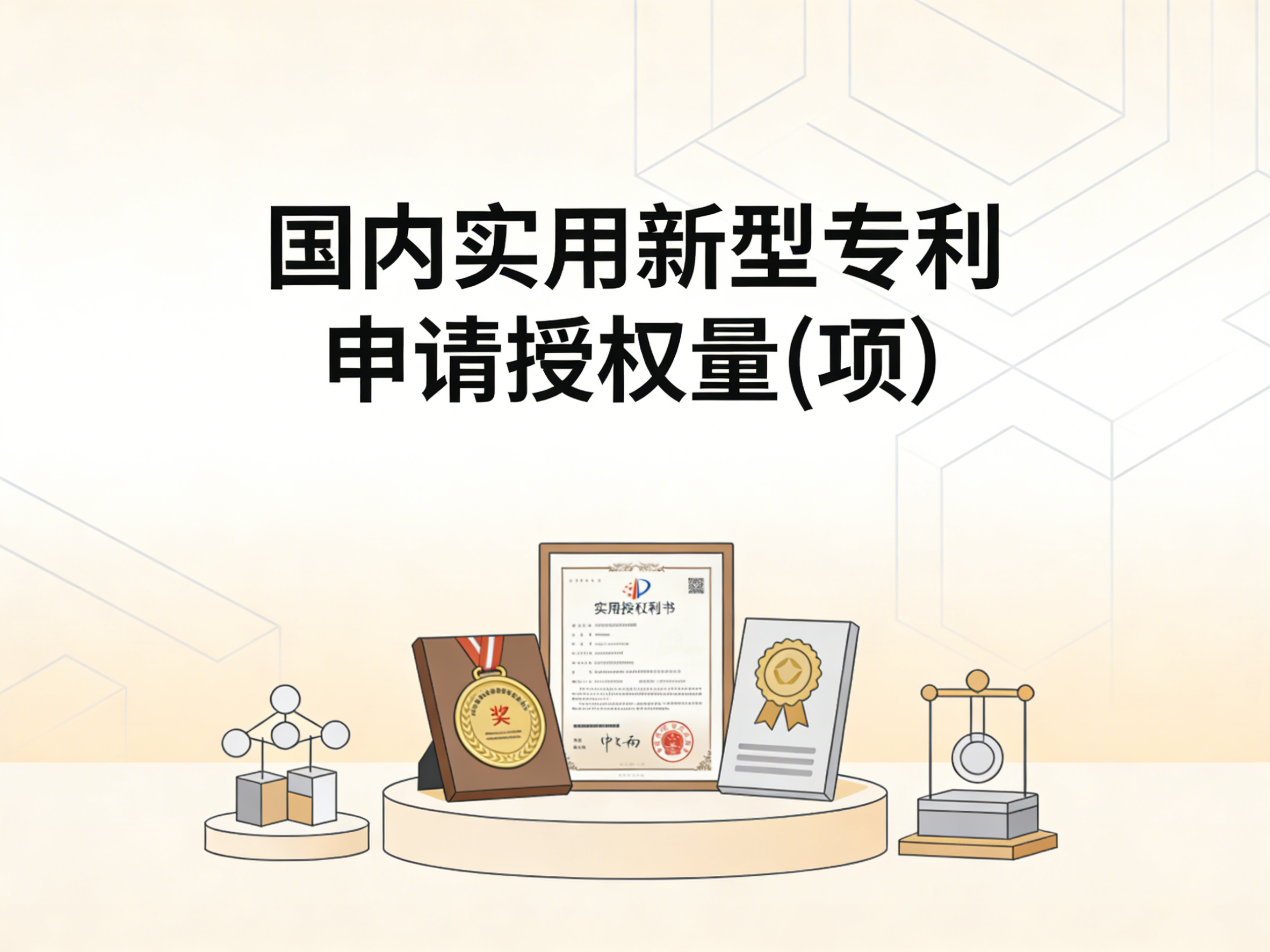 1987-2024年中国内实用新型专利申请授权量数据集