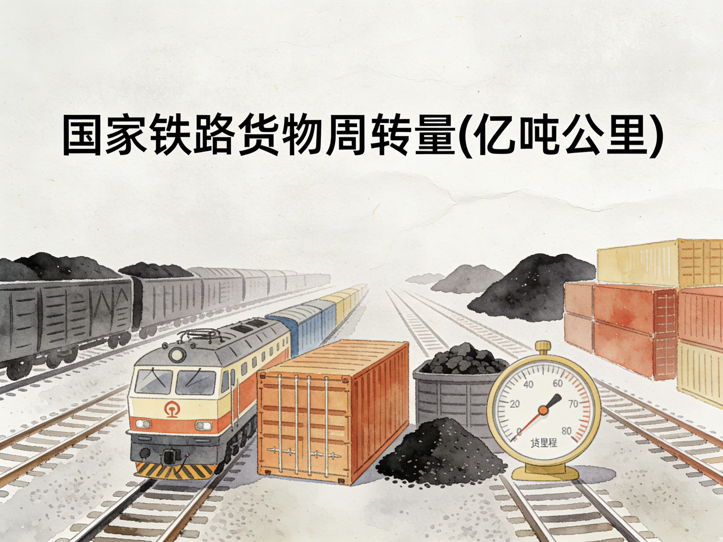 1979-2014年中国国家铁路货物周转量数据集