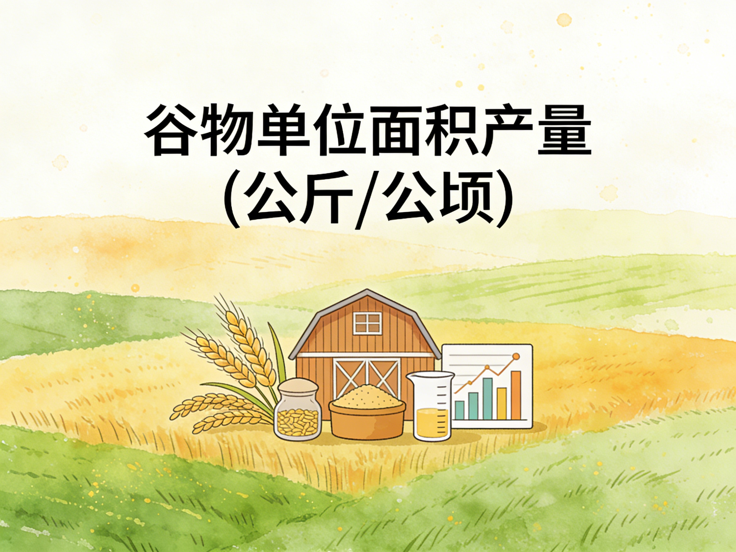 1991-2024年中国谷物单位面积产量数据集