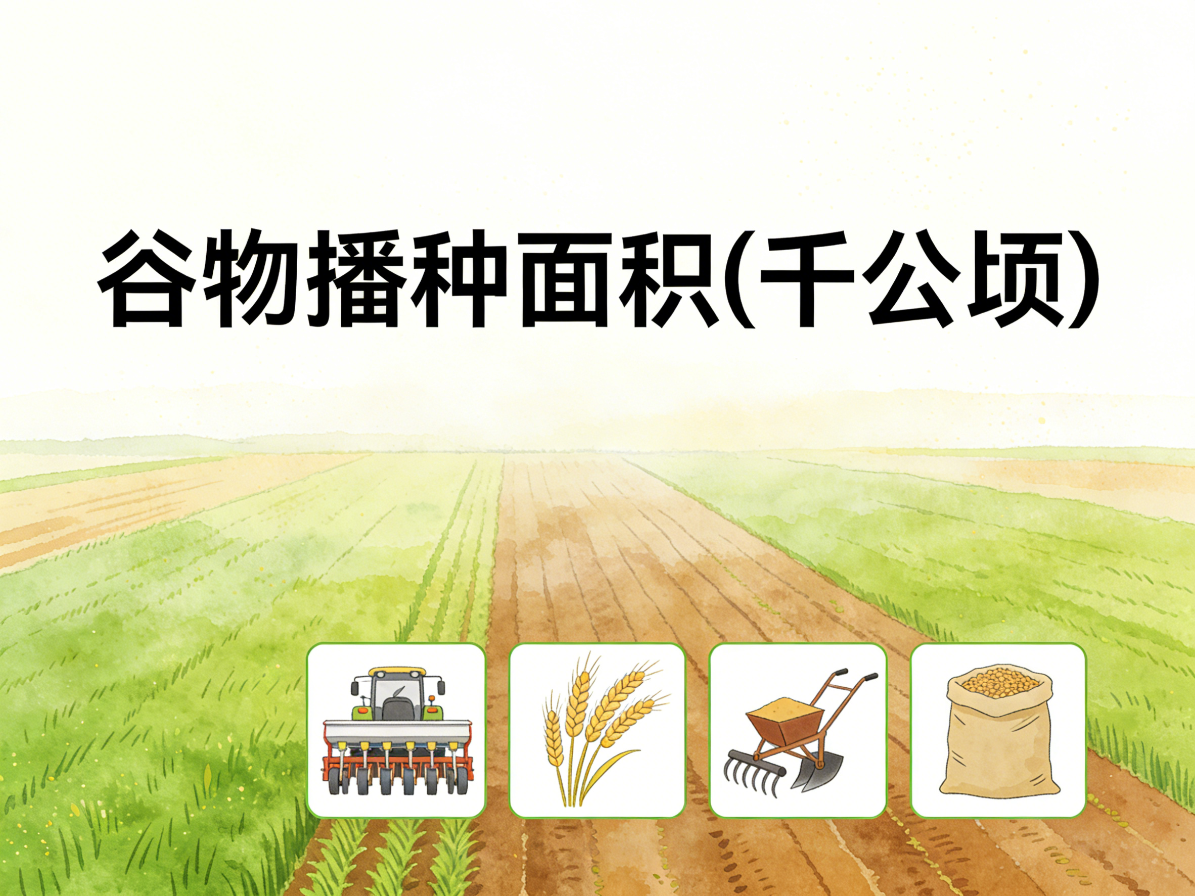 1991-2024年中国谷物播种面积数据集