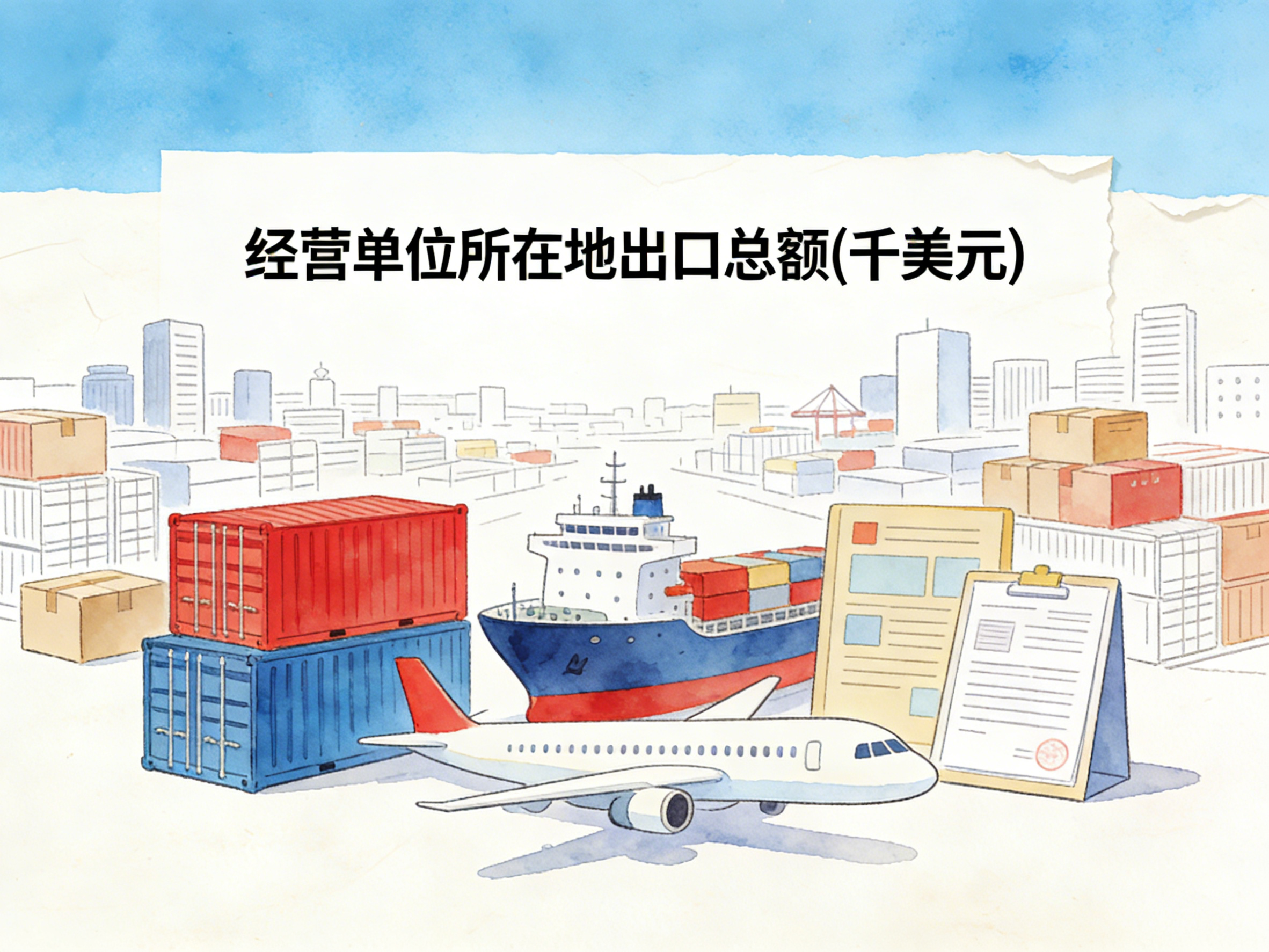 1993-2024年中国经营单位所在地出口总额数据集