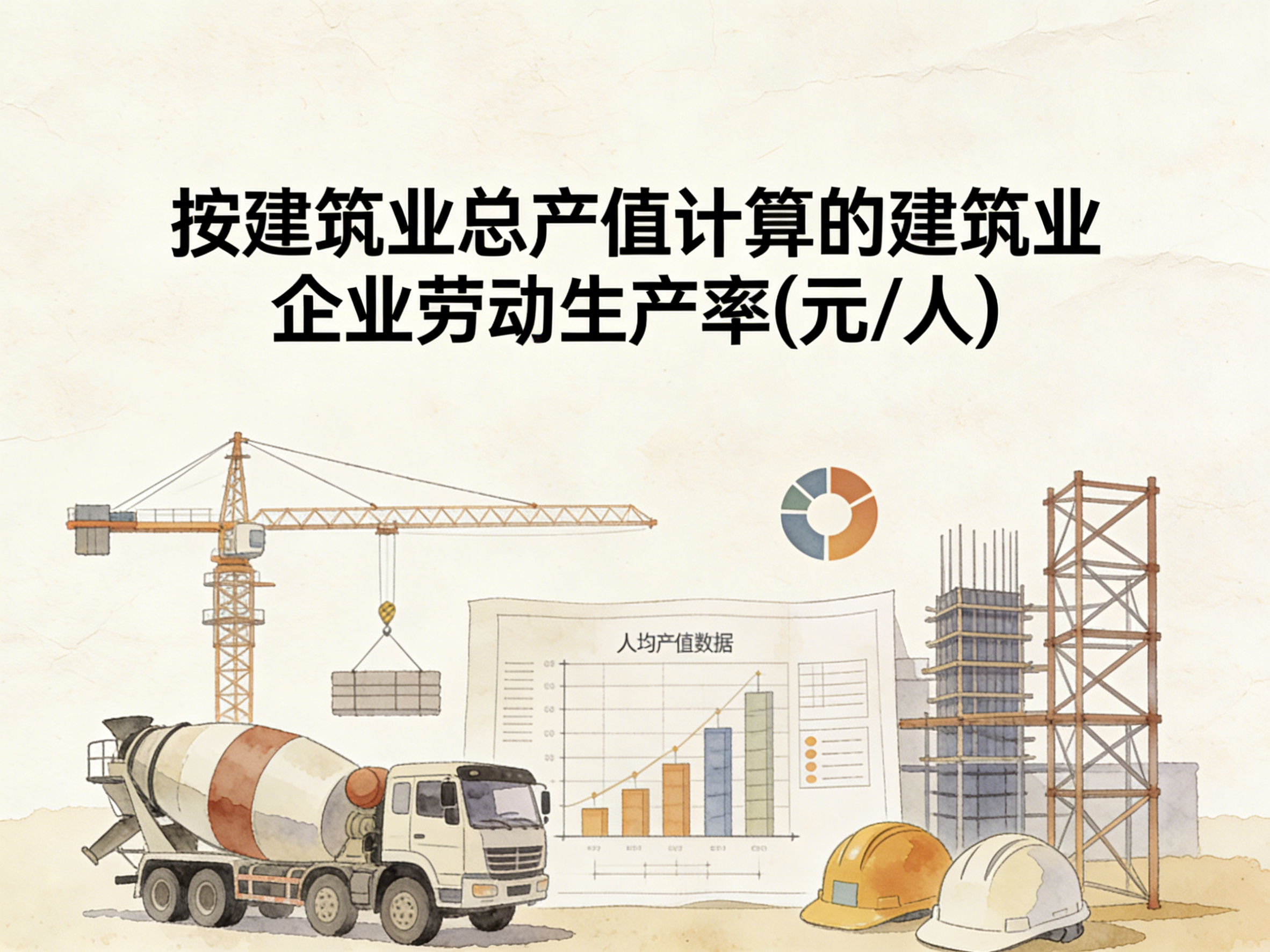 1993-2024年中国按建筑业总产值计算的建筑业企业劳动生产率数据集