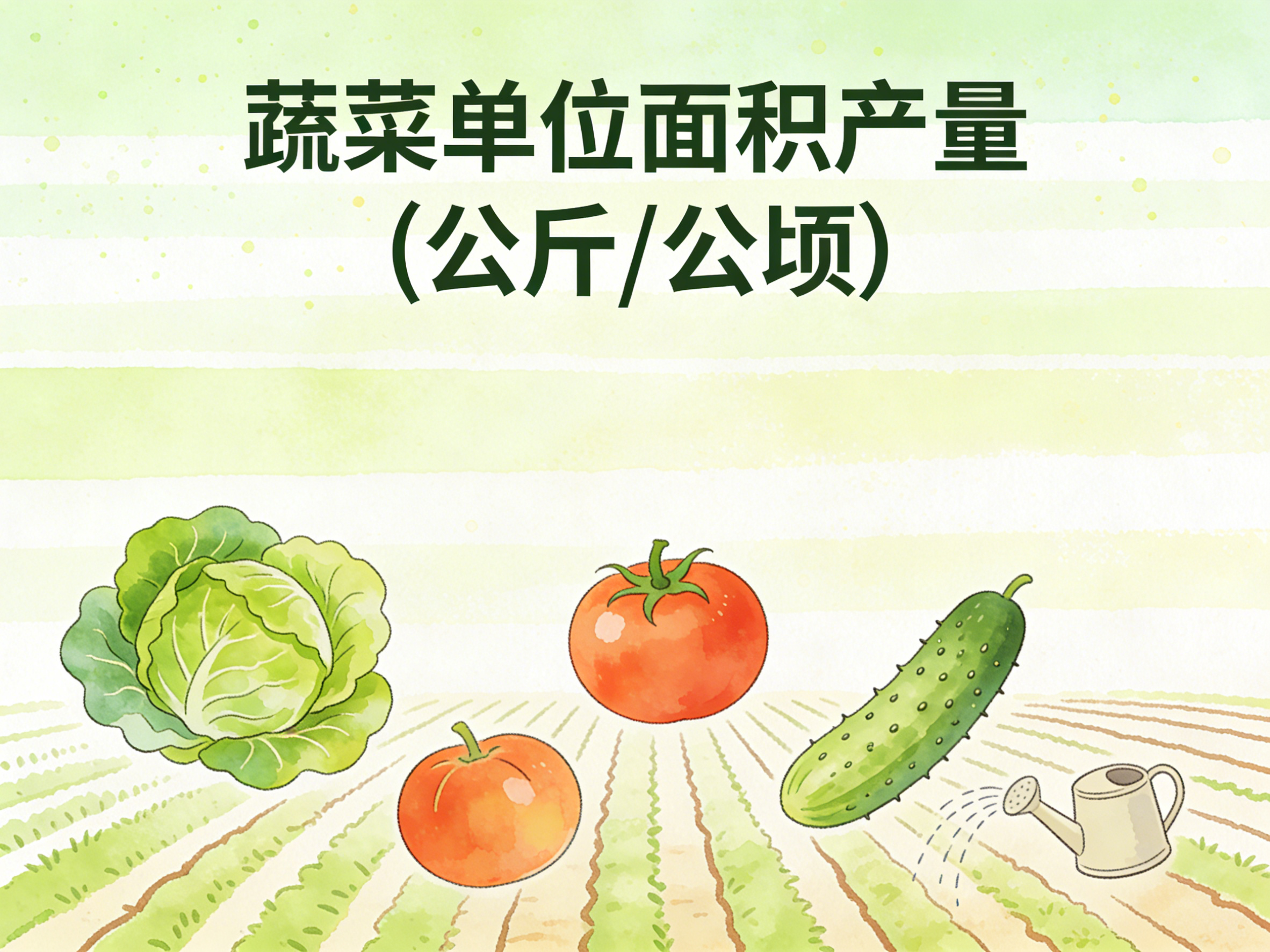 1995-2022年中国蔬菜单位面积产量数据集