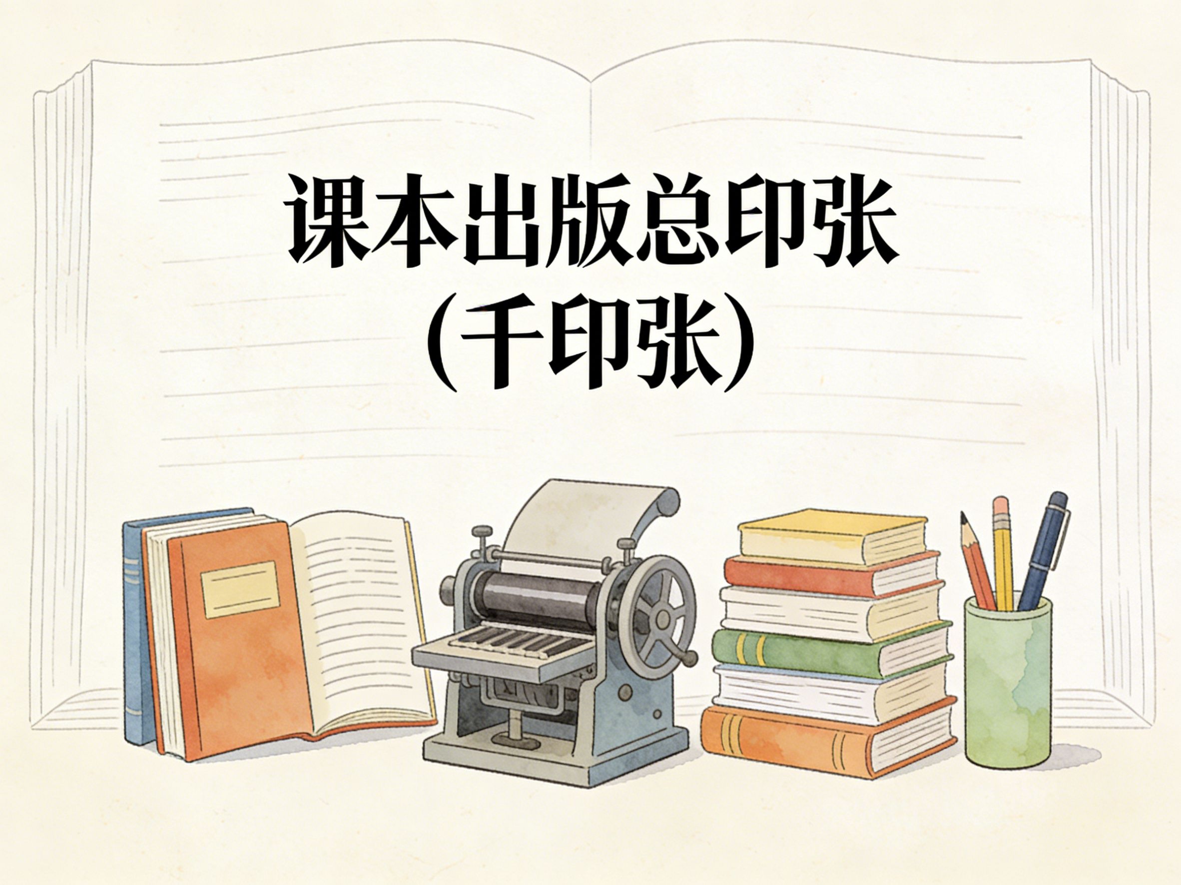 1998-2024年中国课本出版总印张数据集