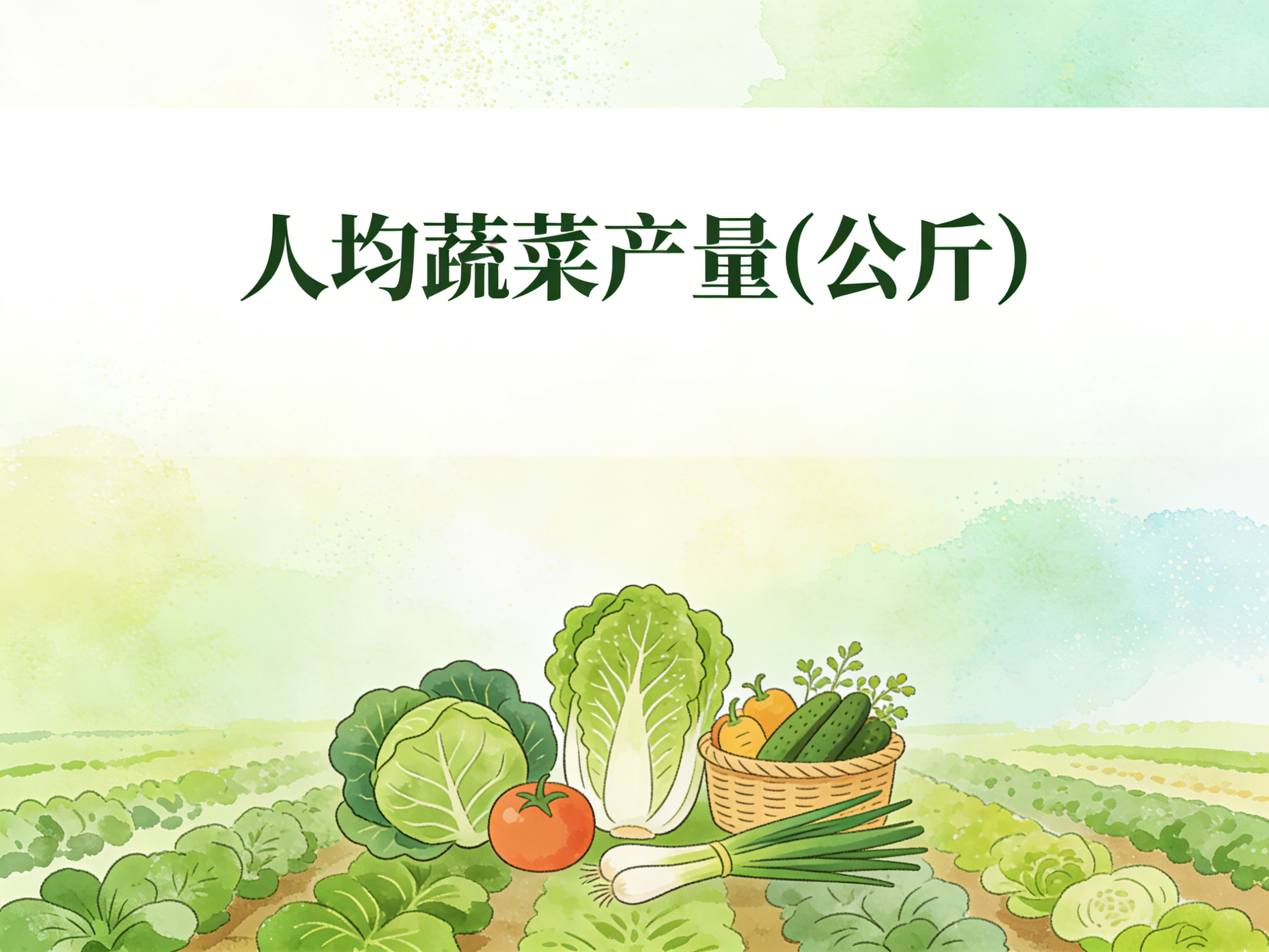 1996-2022年中国人均蔬菜产量数据集