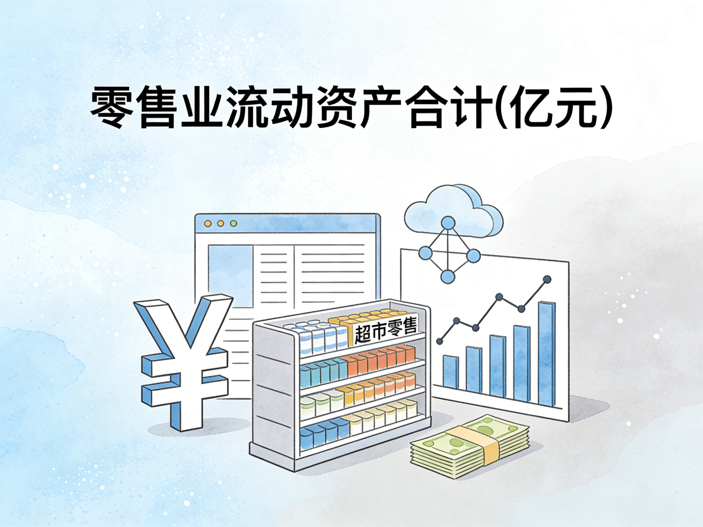 1999-2024年中国零售业流动资产合计数据集