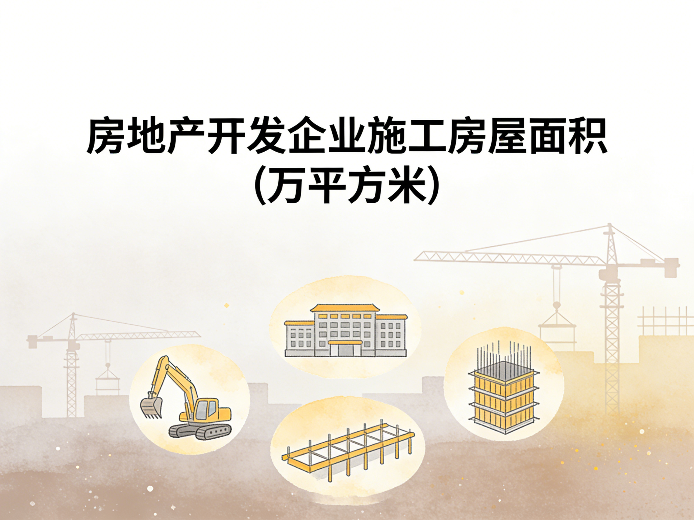 2000-2024年中国房地产开发企业施工房屋面积数据集