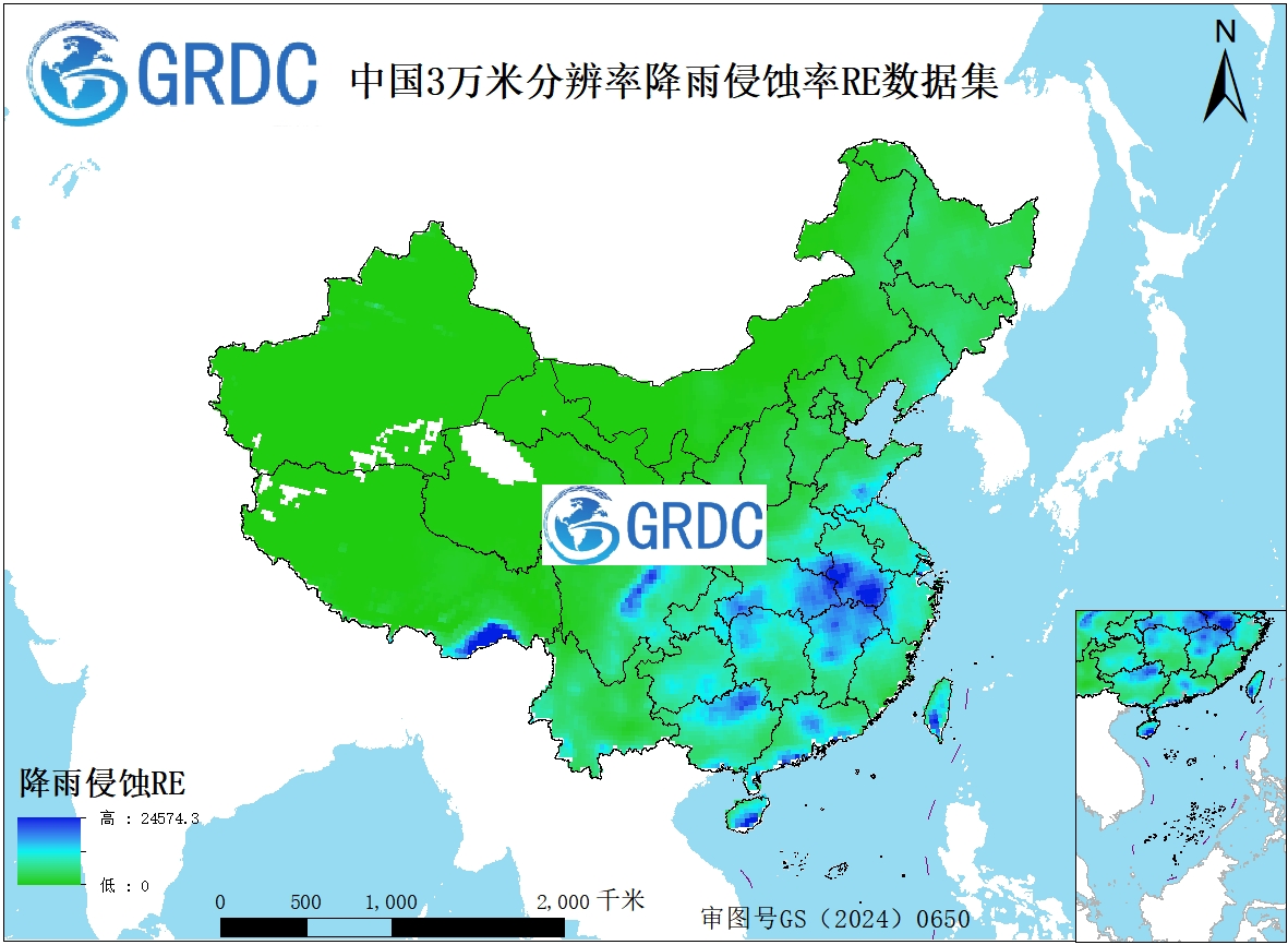 1983-2020年中国30KM分辨率降雨侵蚀率RE数据集