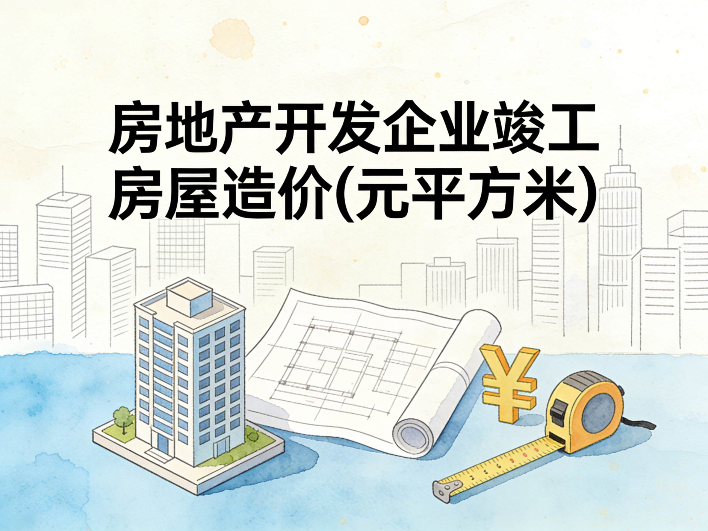 2000-2024年中国房地产开发企业竣工房屋造价数据集