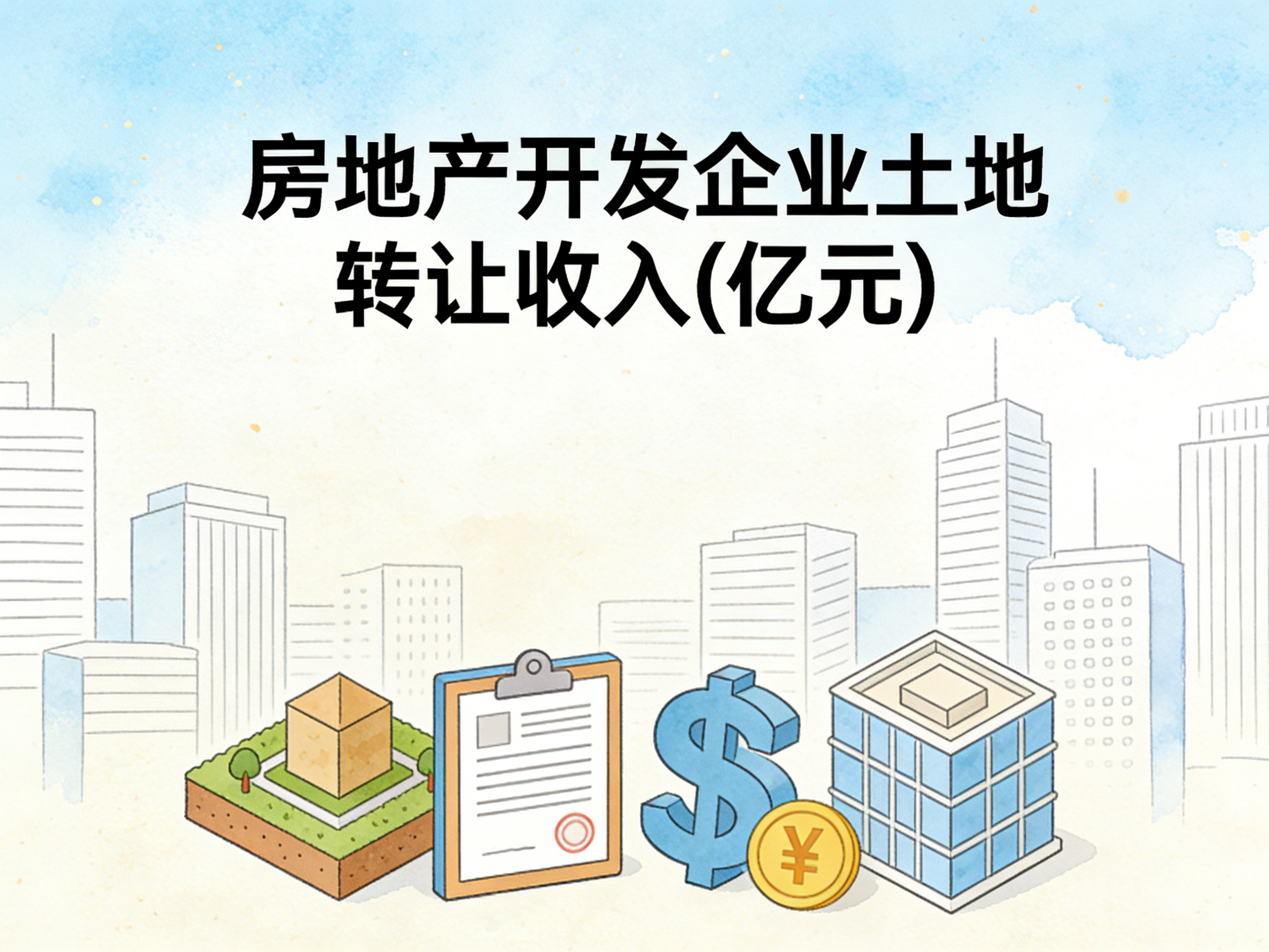 2000-2024年中国房地产开发企业土地转让收入数据集