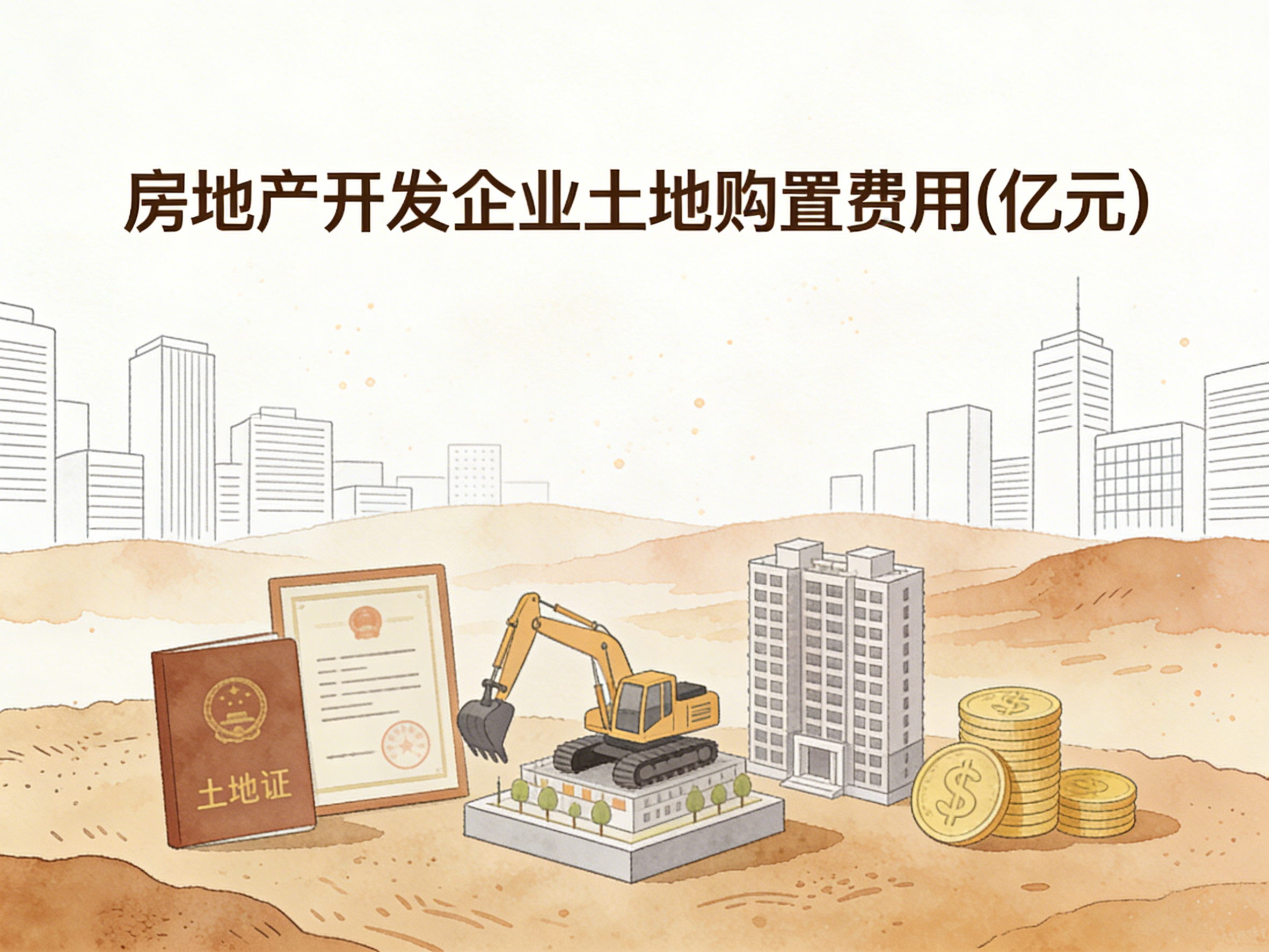 2002-2024年中国房地产开发企业土地购置费用数据集