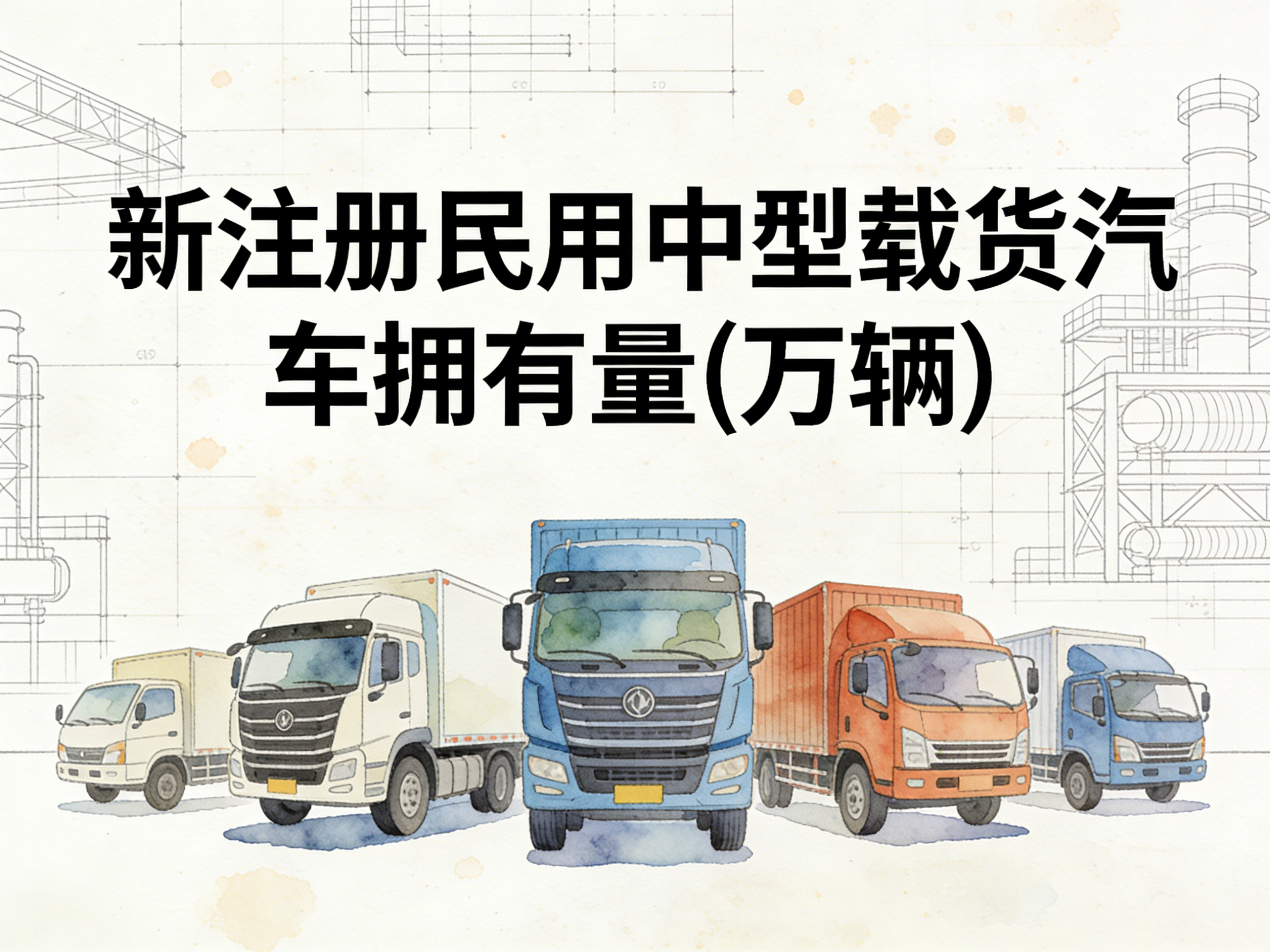 2002-2024年中国新注册民用中型载货汽车拥有量数据集