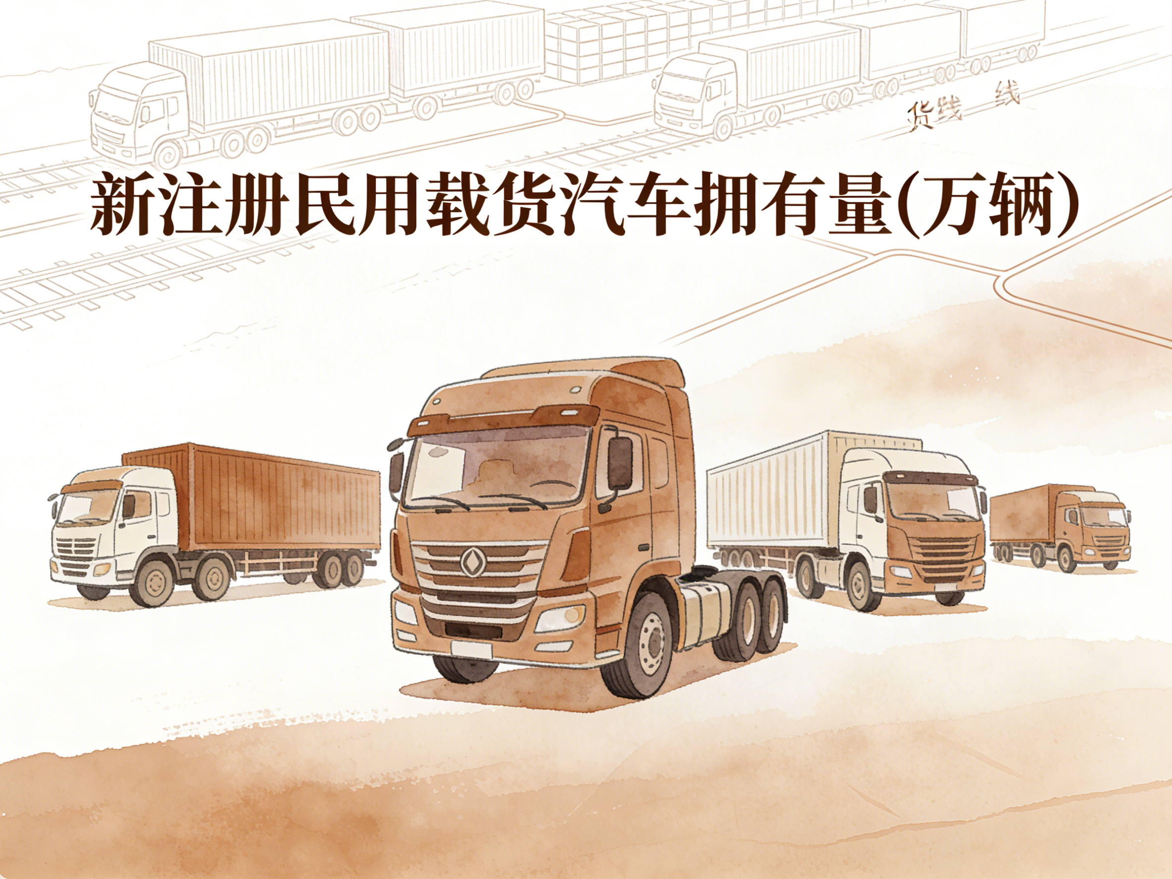 2002-2024年中国新注册民用载货汽车拥有量数据集