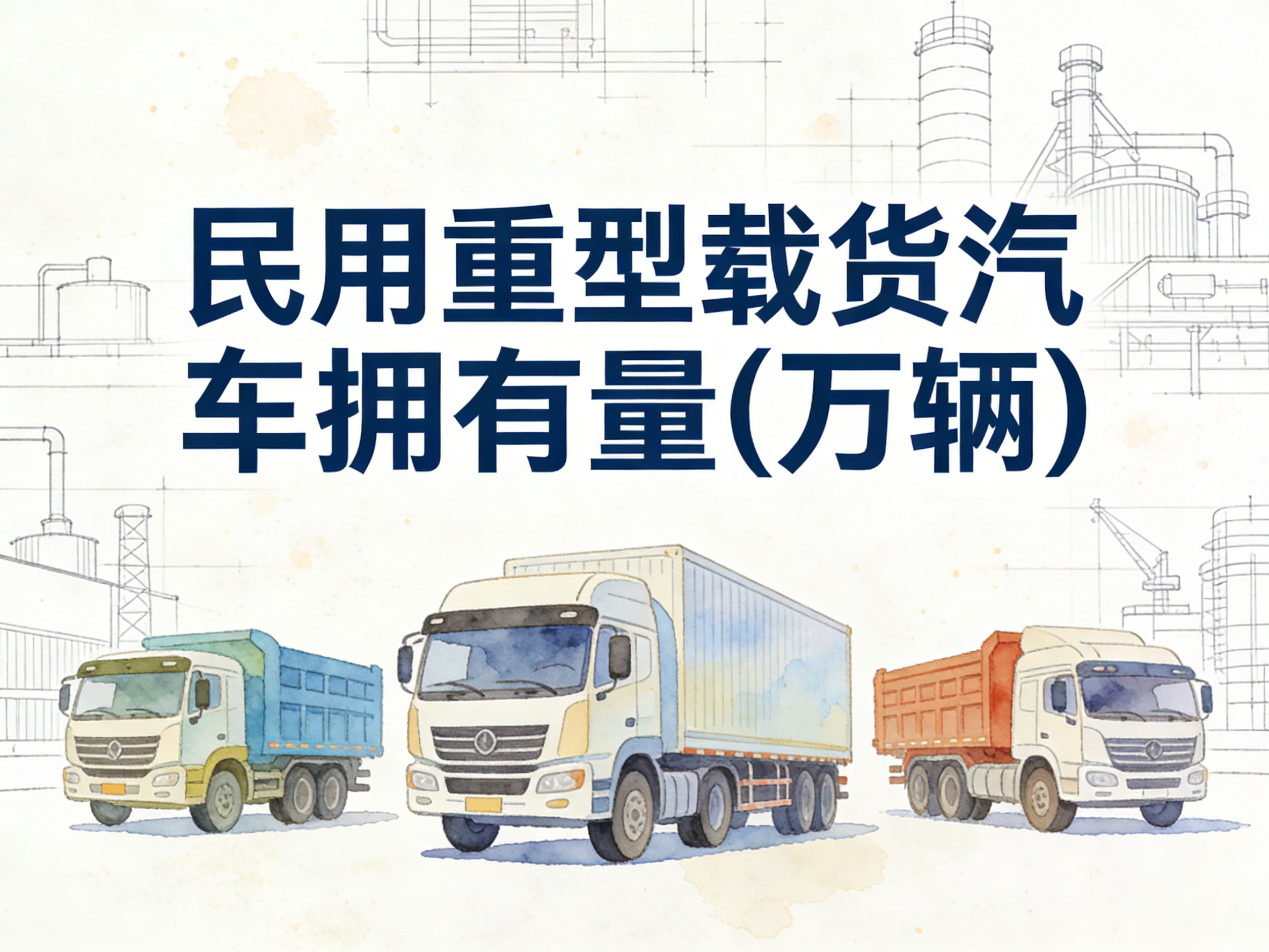 2002-2024年中国民用重型载货汽车拥有量数据集